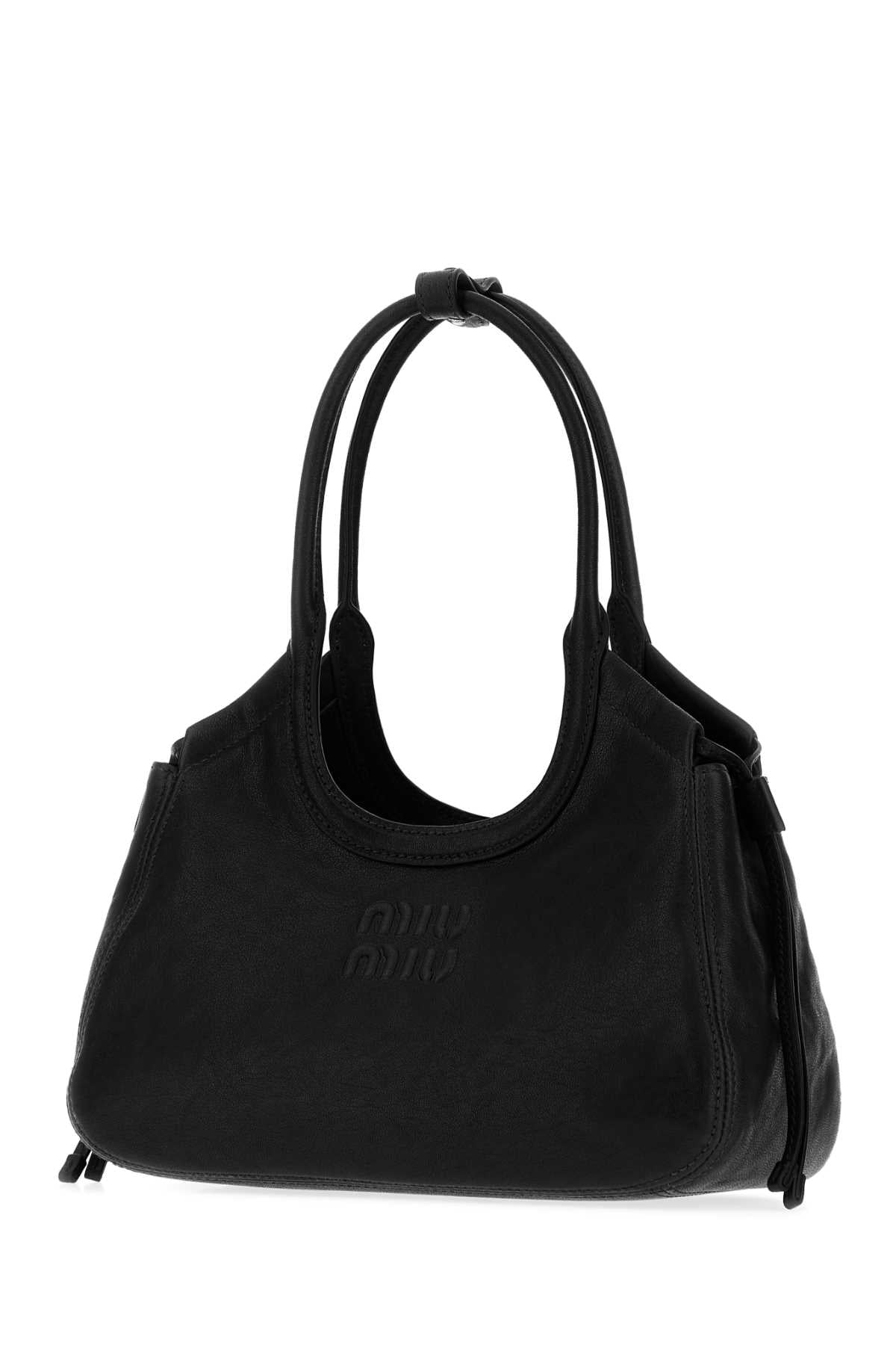 Miu Miu Women Black Nappa Leather Ivy Handbag MIU MIU