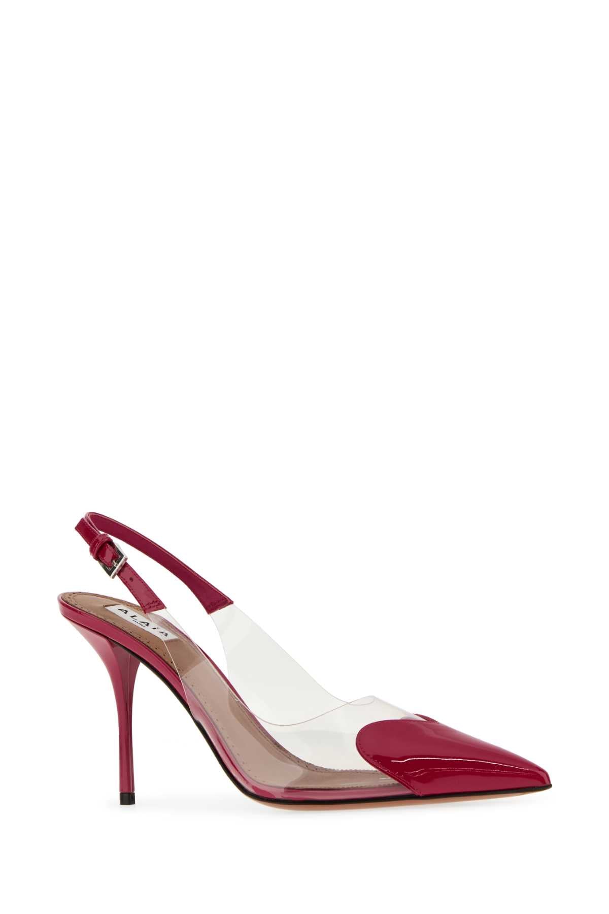 Alaia Women Two-Tone Pvc And Leather Pumps ALAIA