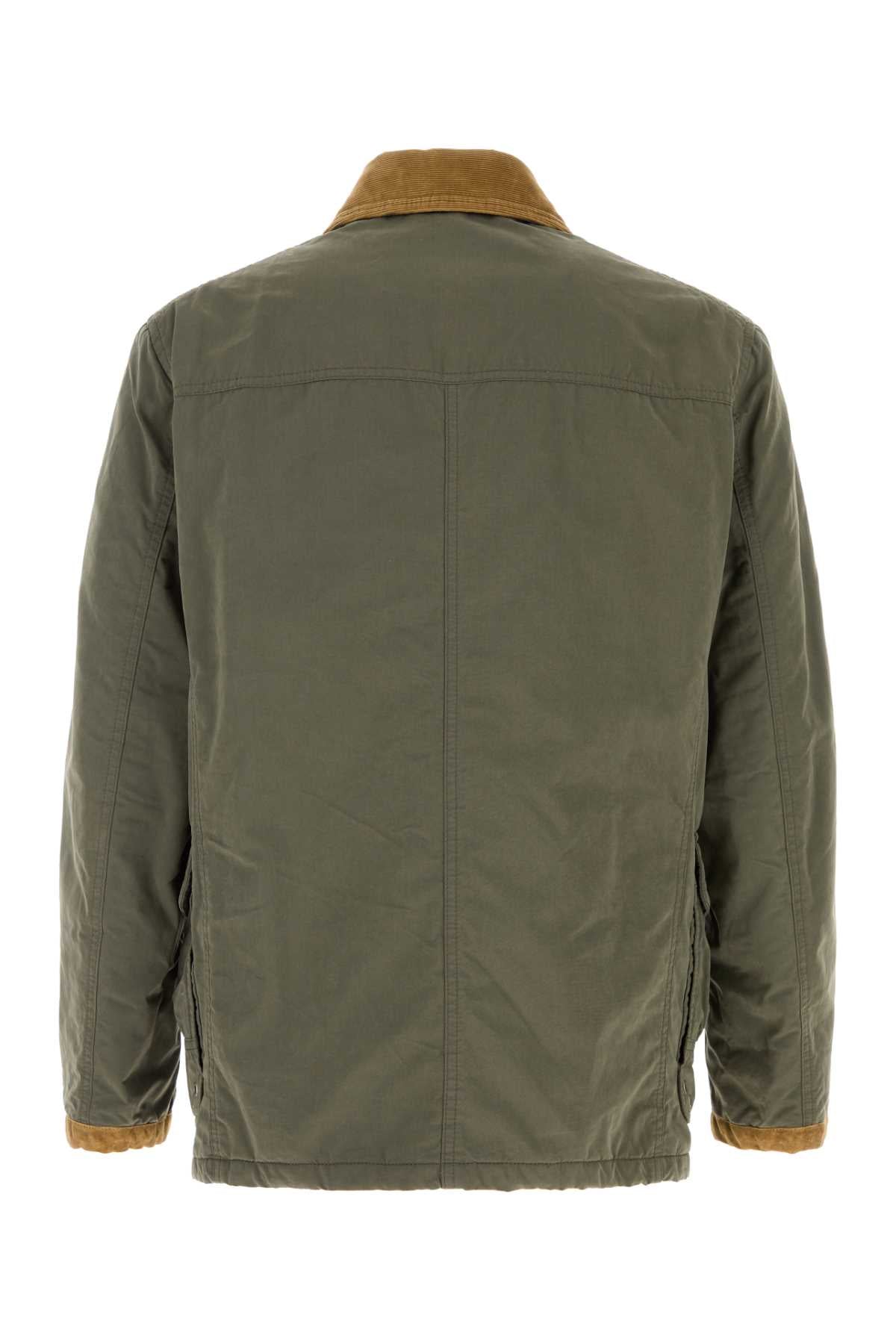 Fay Men Army Green Cotton Padded Jacket FAY