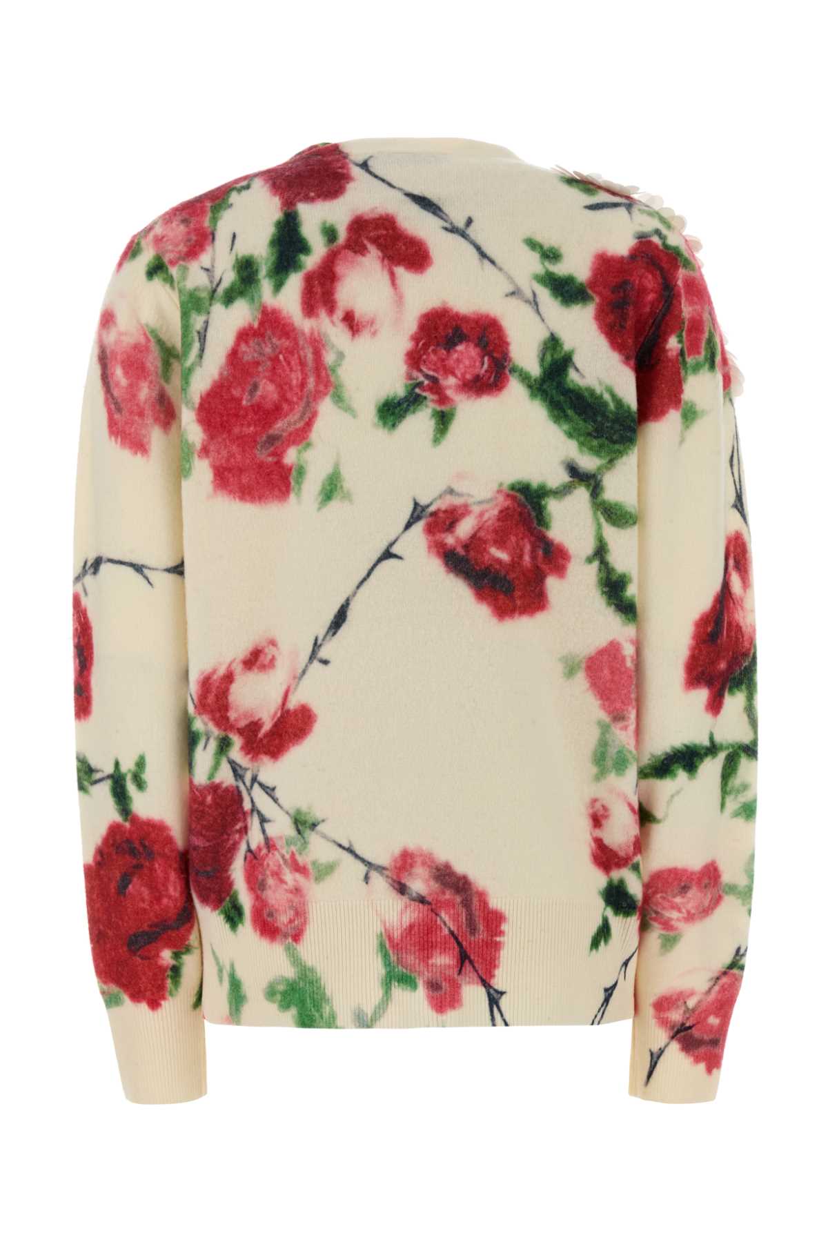 Blumarine Women Printed Wool Blend Cardigan BLUMARINE