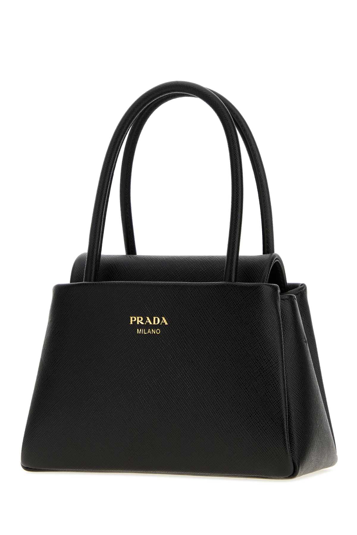 Prada Women Black Leather Prada Passage Handbag PRADA
