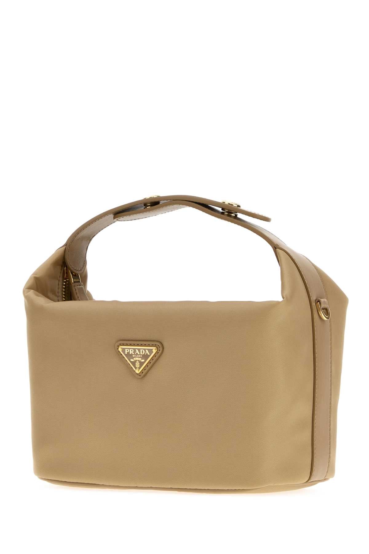 Prada Women Beige Re-Nylon Mini Prada Cherie Handbag PRADA