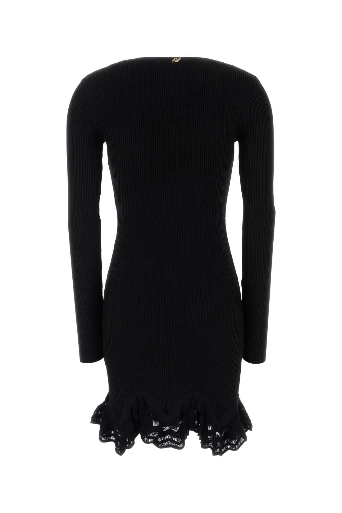 Blumarine Women Black Knit Mini Dress BLUMARINE