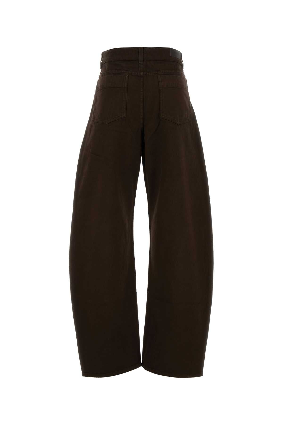 Lemaire Women Chocolate Denim Jeans LEMAIRE