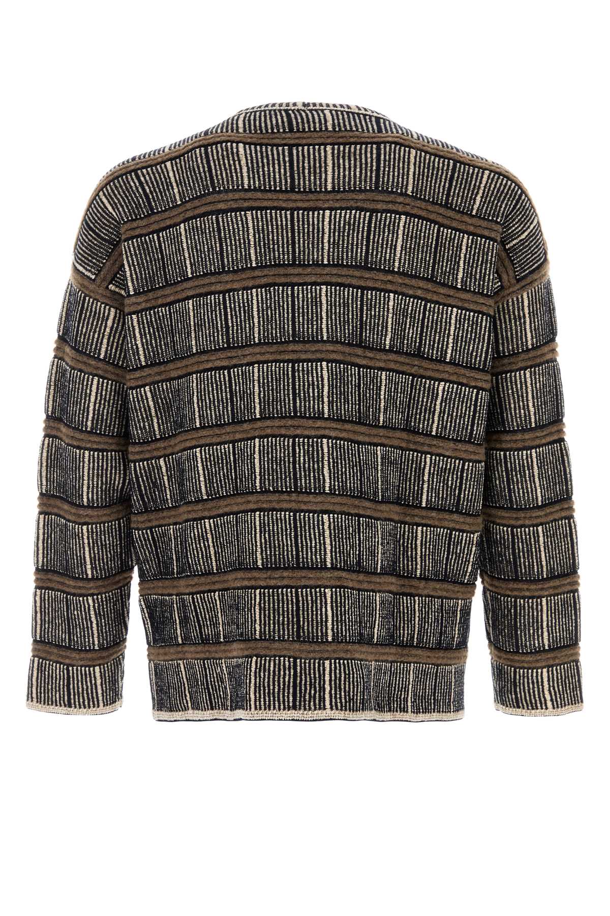 Giorgio Armani Men Embroidered Silk Blend Sweater GIORGIO ARMANI
