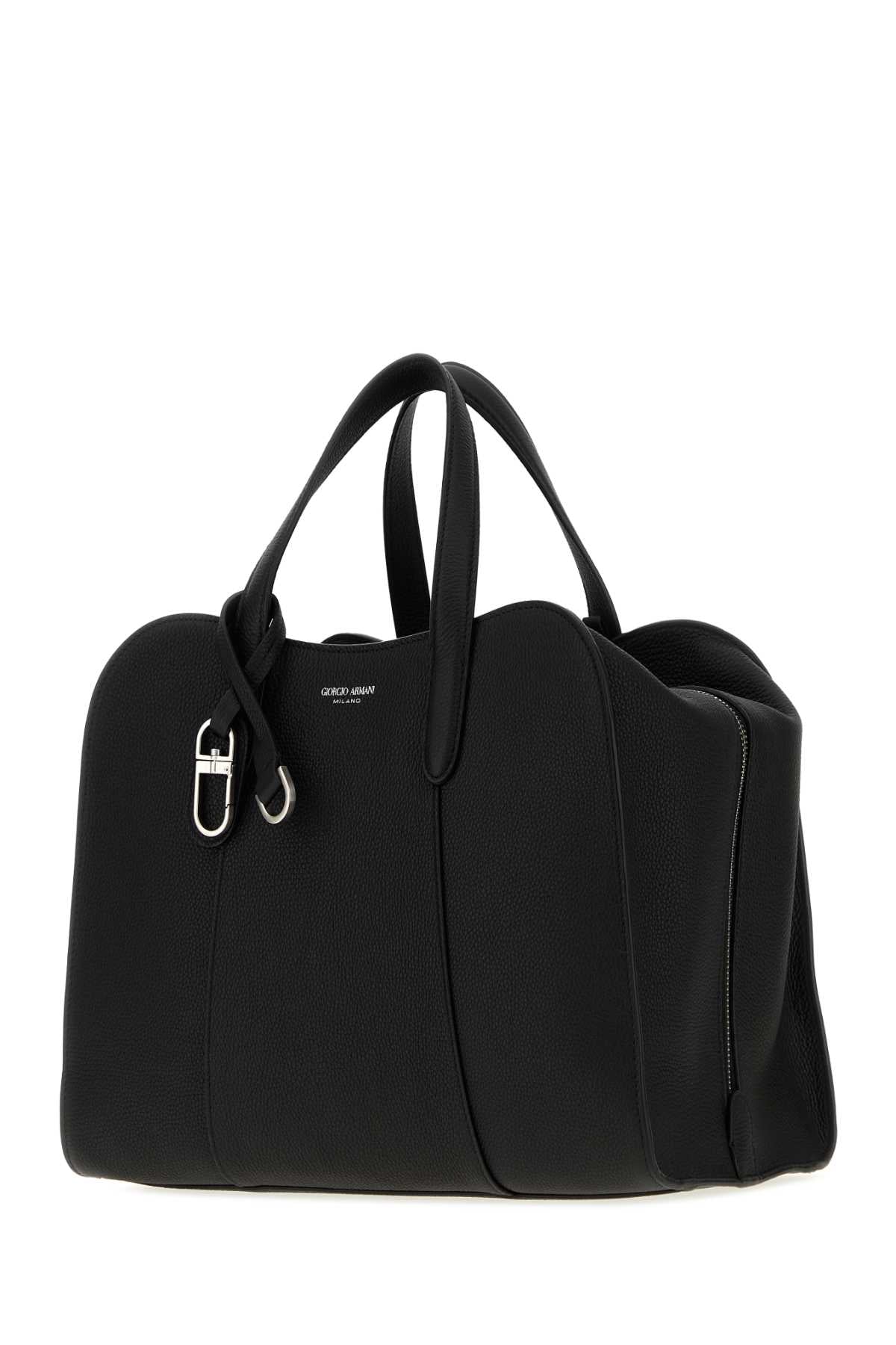 Giorgio Armani Women Black Leather Handbag GIORGIO ARMANI
