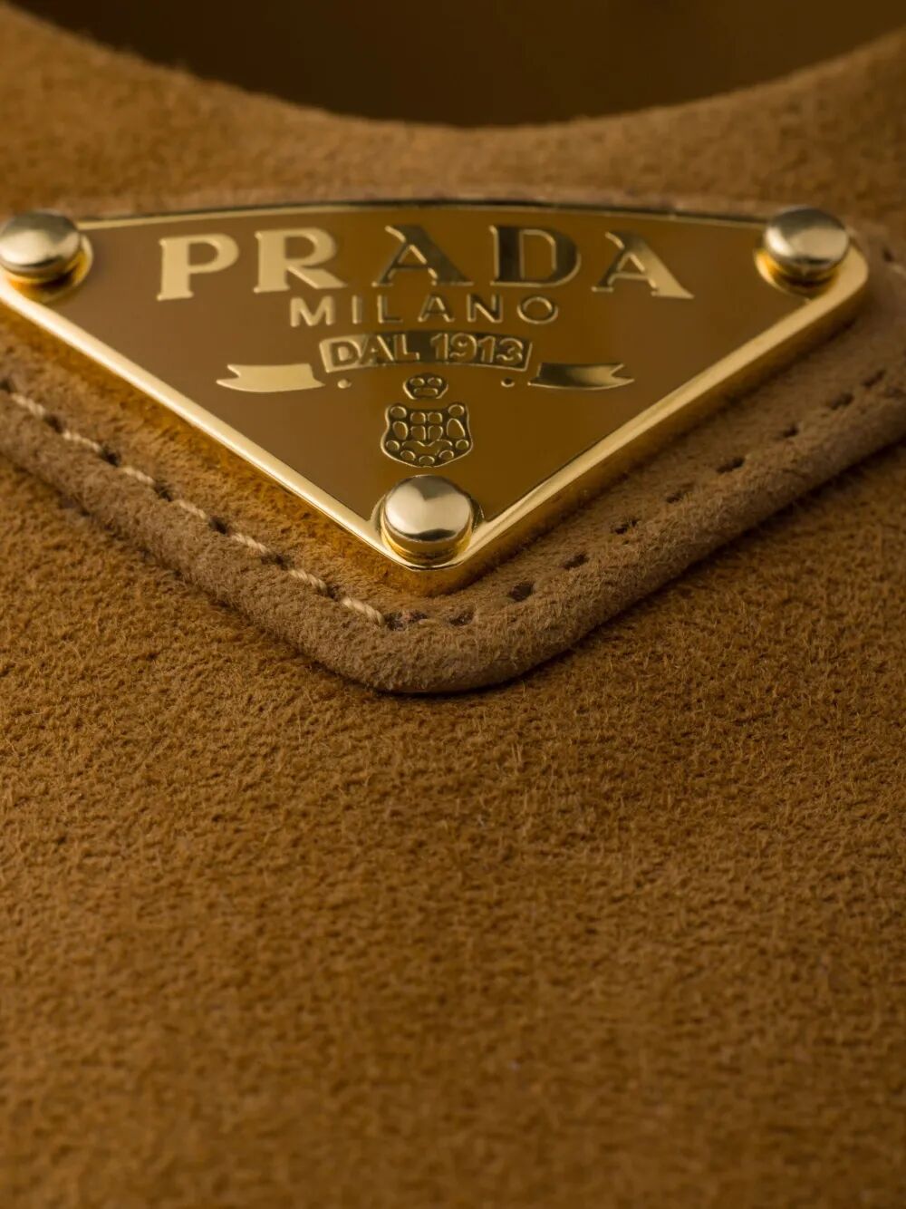 Prada Women Round Toe Suede Ballerinas PRADA