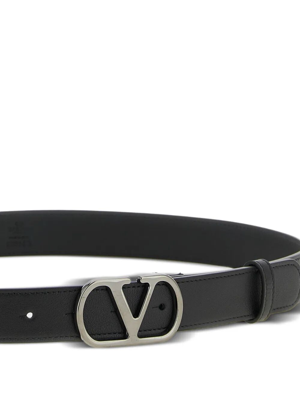 Valentino Garavani Men Vlogo Signature Belt In Shiny Calfskin VALENTINO GARAVANI