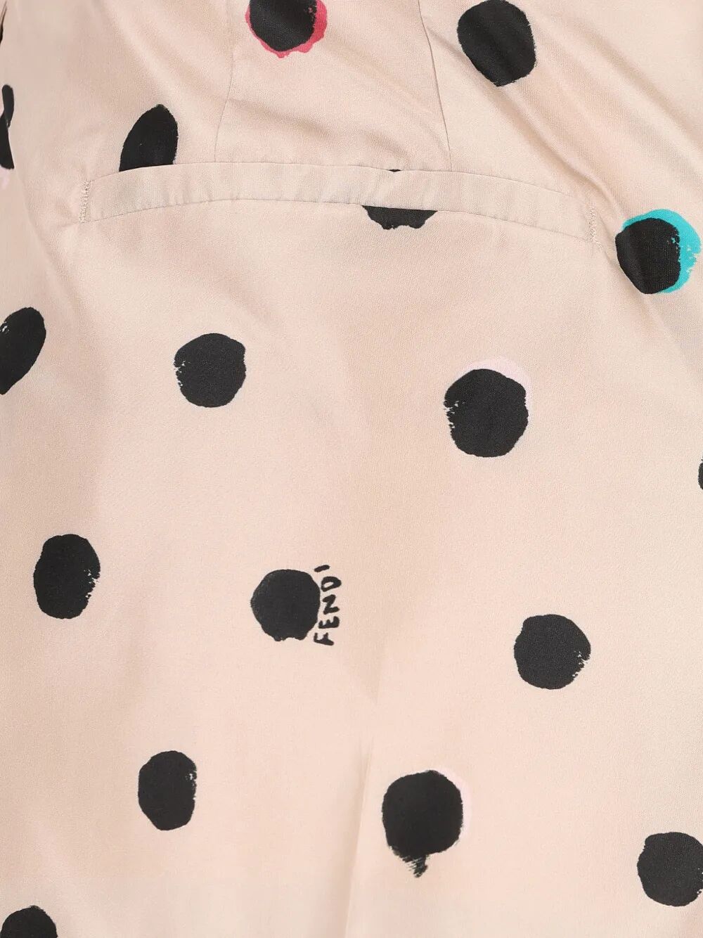 Fendi Women Falena Dots-Print Taffeta Flared Shorts FENDI