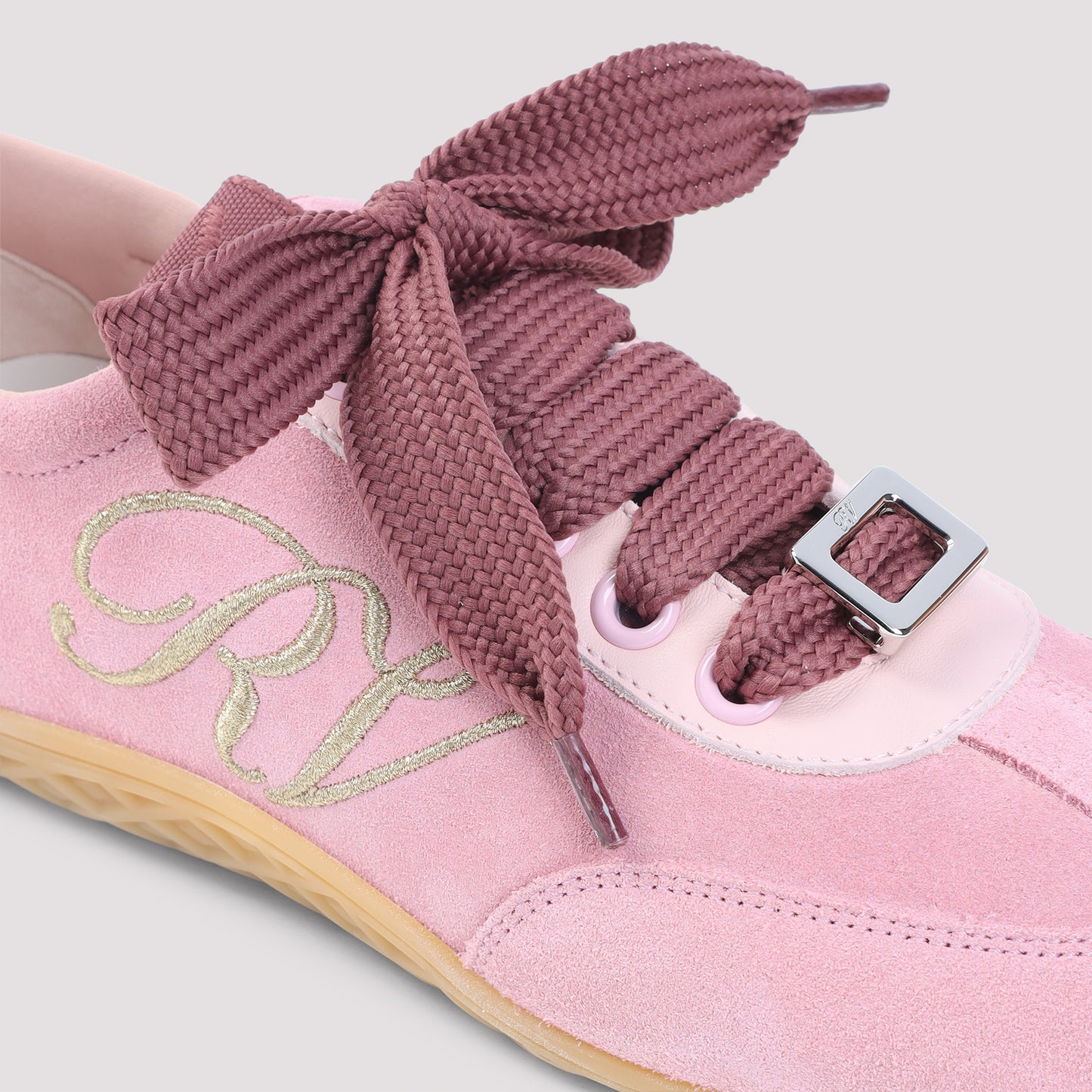 Roger Vivier Pink Low Top Sneakers Women ROGER VIVIER
