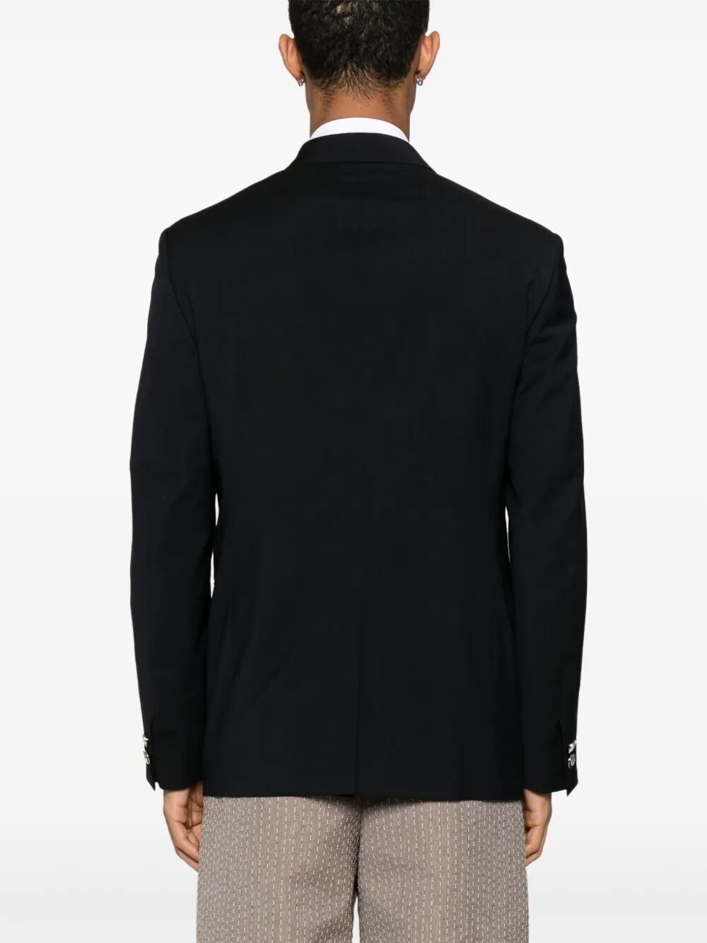 Fendi Men Straight-Cut Double Breasted Wool Jacket FENDI