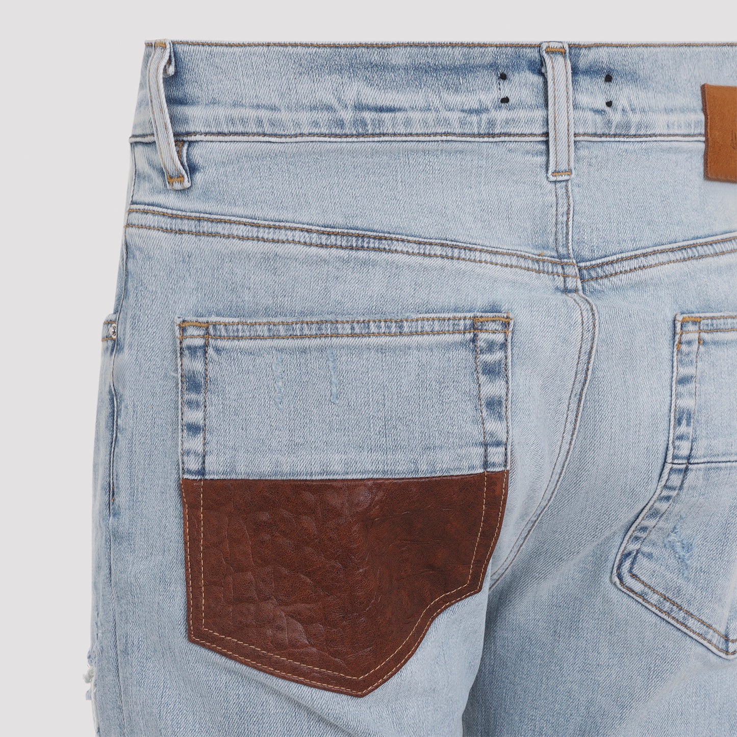 Amiri Crochet Leather Mx1 Jeans Men AMIRI
