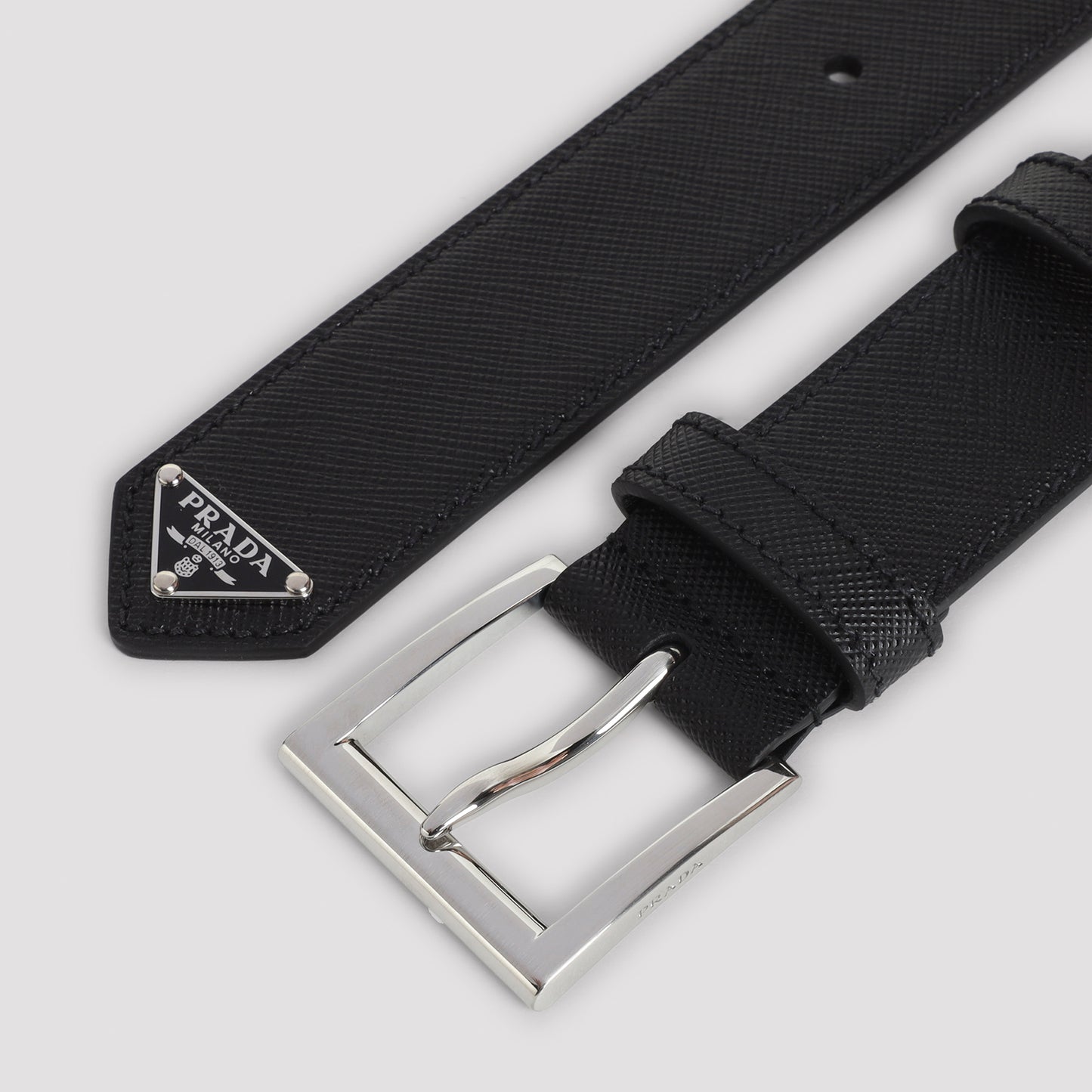 Prada Saffiano Leather Belt Men PRADA