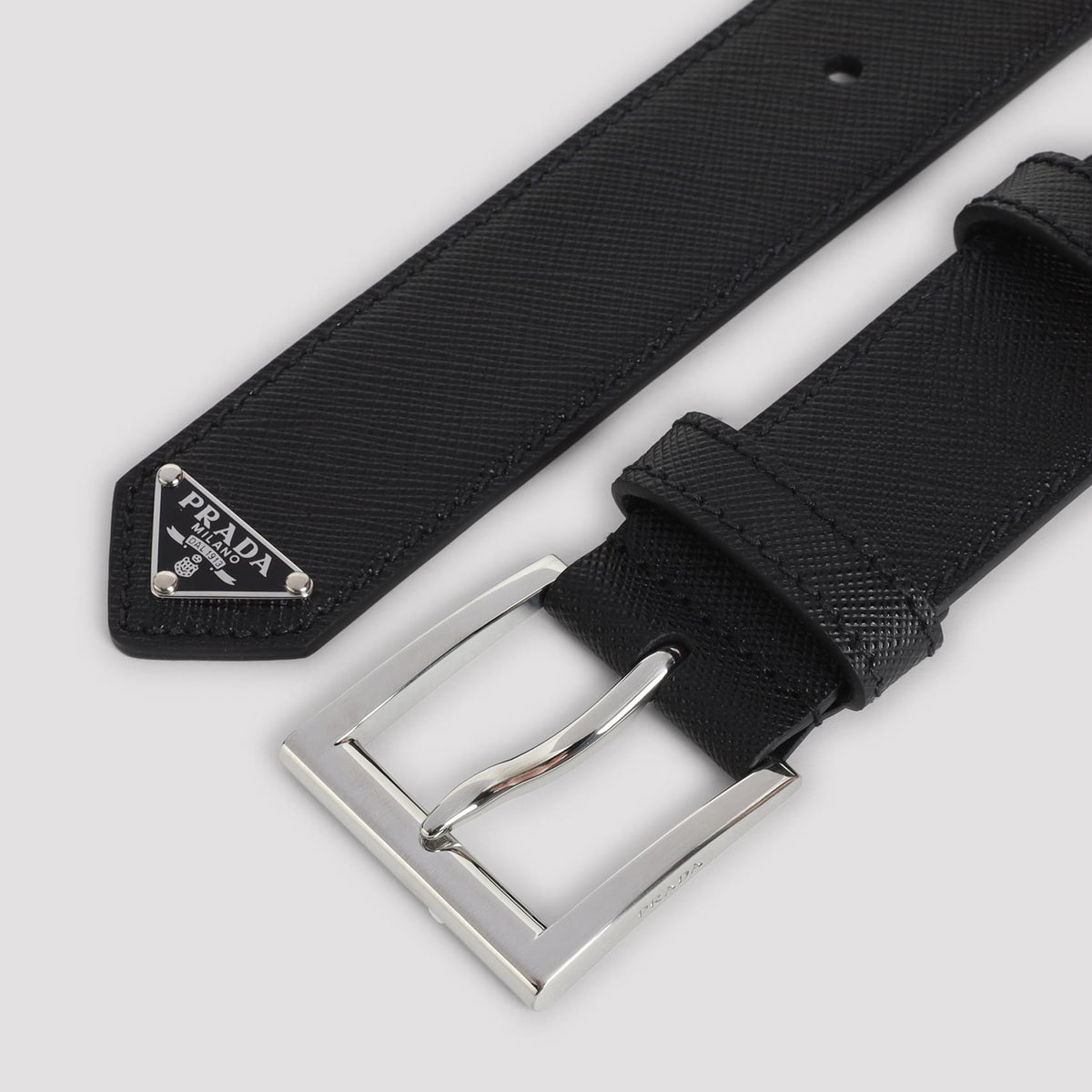 Prada Saffiano Leather Belt Men PRADA