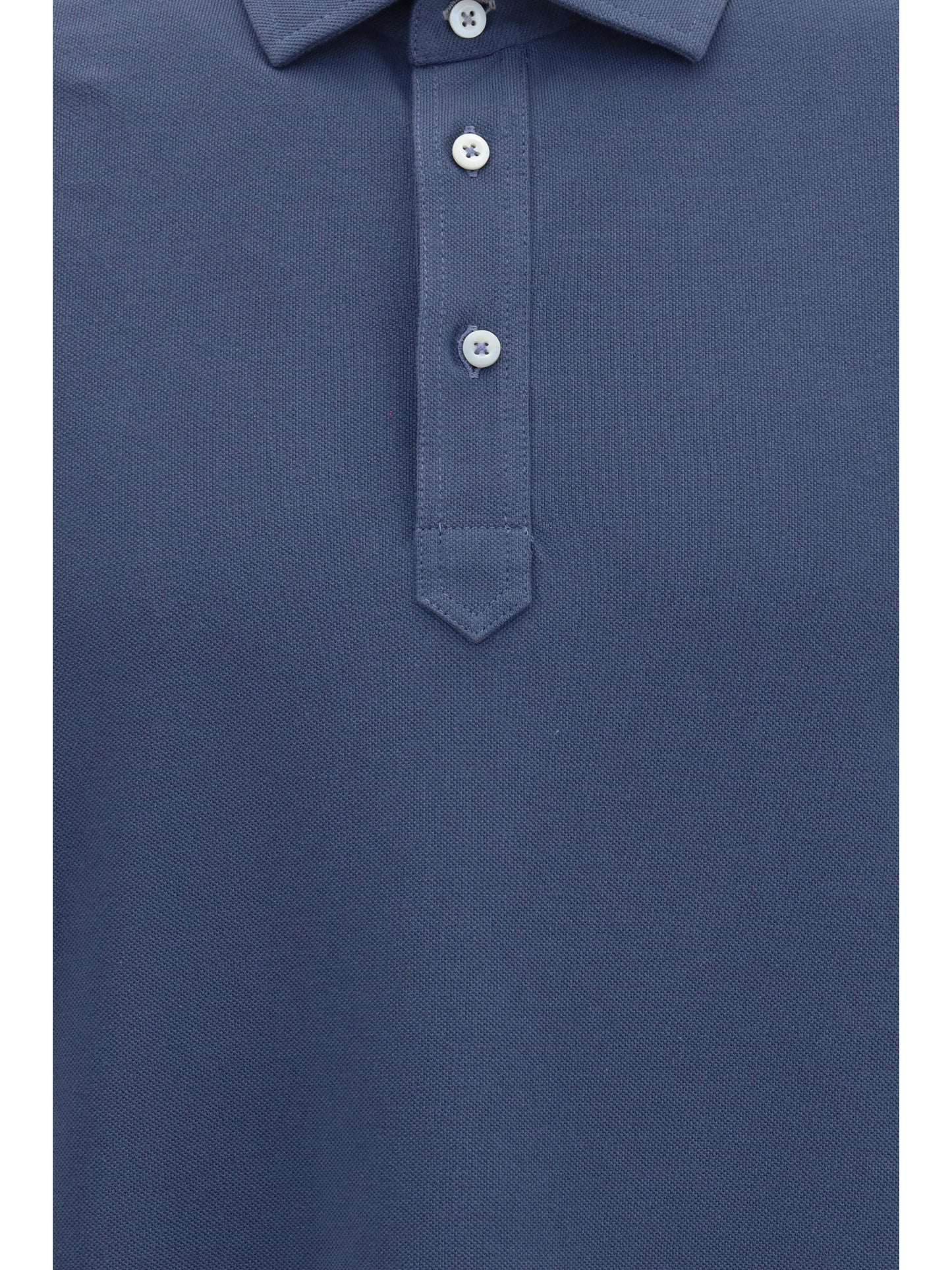 Brunello Cucinelli Men Short-Sleeve Cotton Polo Shirt BRUNELLO CUCINELLI