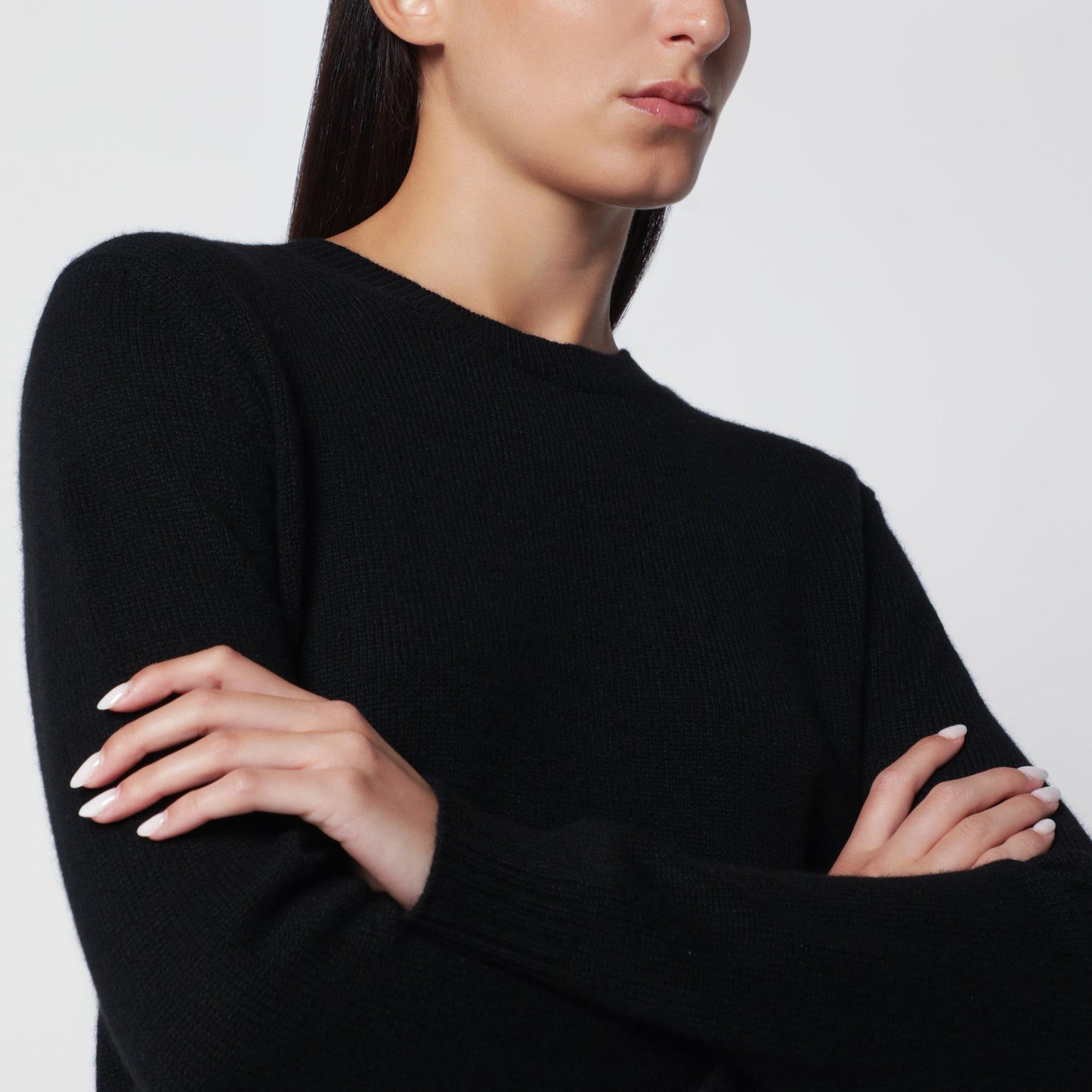 Lisa Yang Mable Crewneck Sweater In Black Cashmere Women LISA YANG