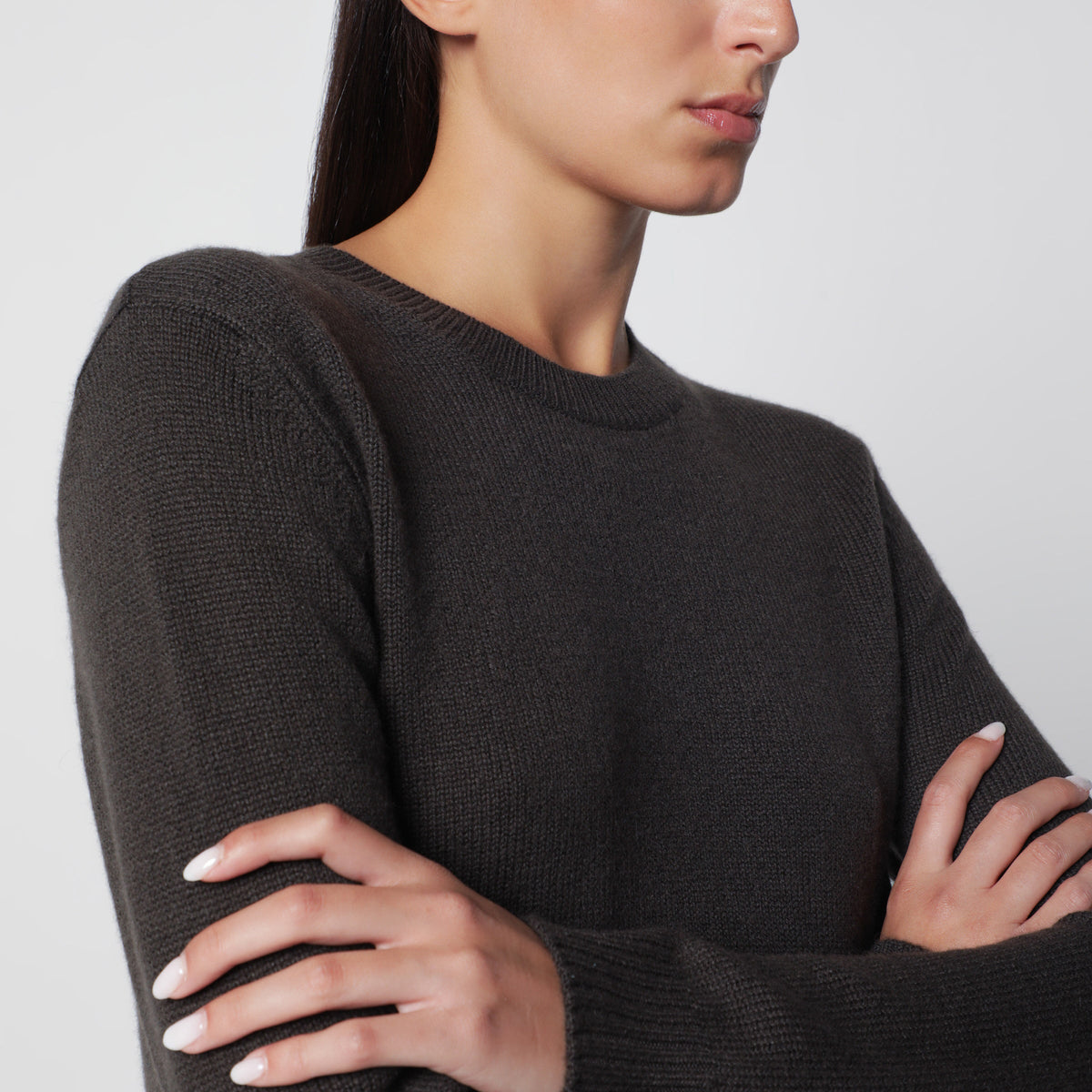 Lisa Yang Mable Sweater In Dark Fern Cashmere Women LISA YANG