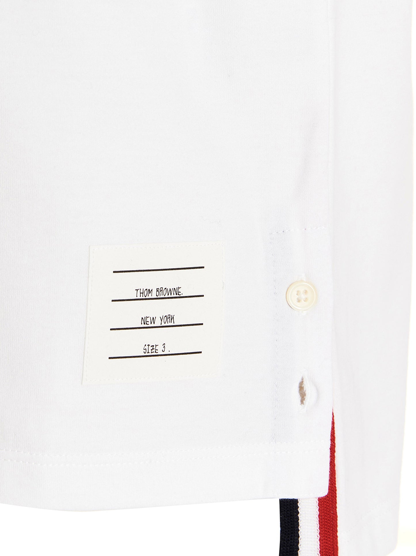 Thom Browne Men Logo Band Jersey T-Shirt THOM BROWNE