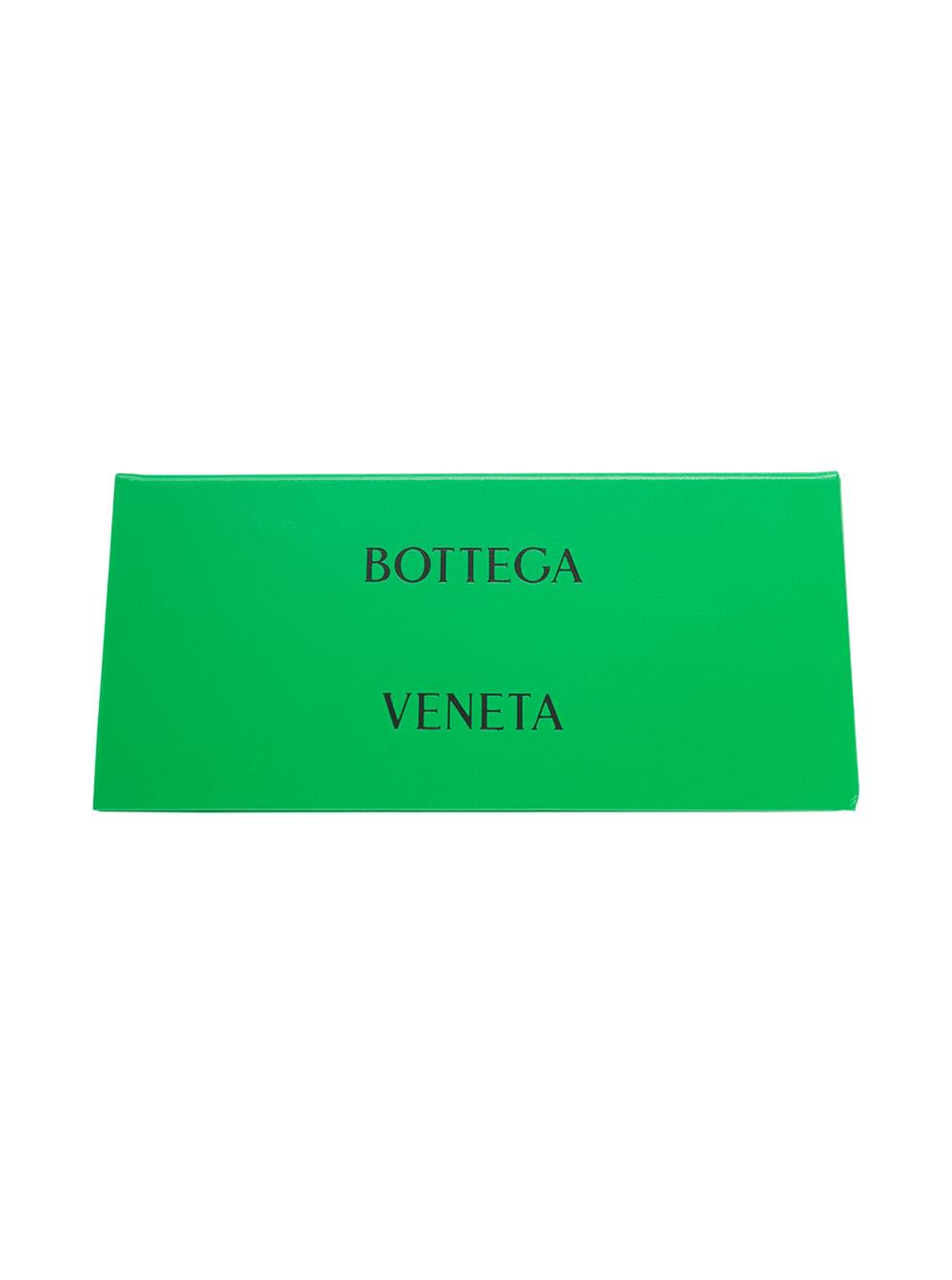 Bottega Veneta Women 'Bv1122s' Black Rectangular Sunglasses With Golden Detail In Acetate Woman BOTTEGA VENETA
