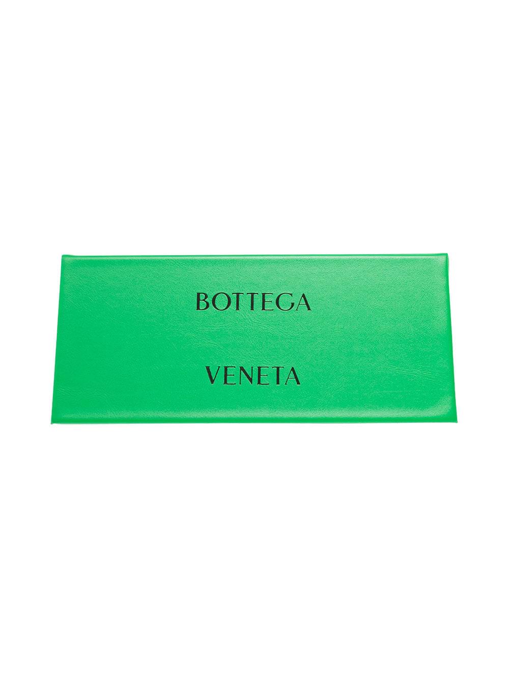 Bottega Veneta Women Bottega Veneta Woman's Angle Cat Eye Green Acetate Sunglasses BOTTEGA VENETA