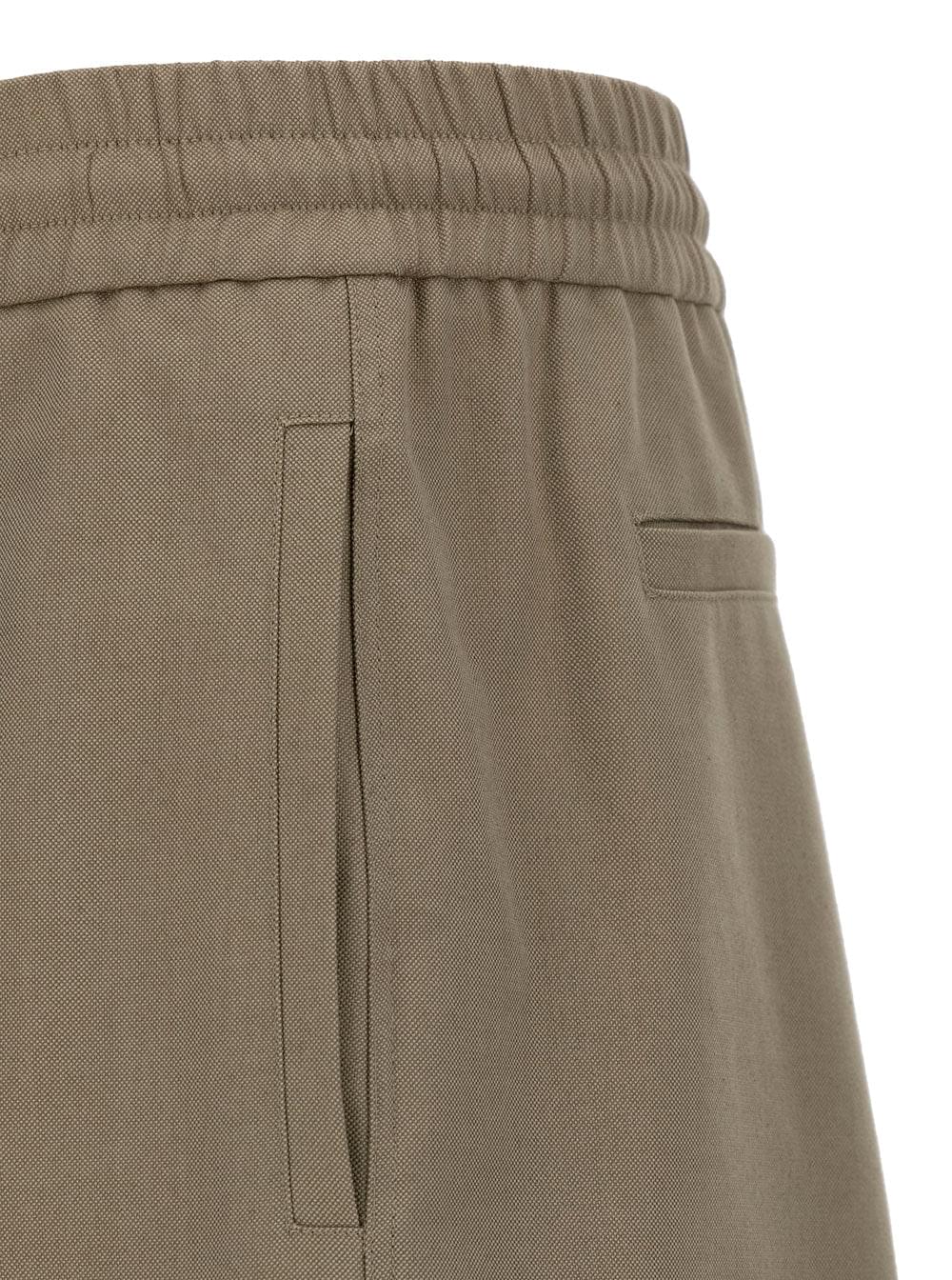 Alexander Mcqueen Men Beige Cargo Pants With Elastic Waistband In Cotton Man ALEXANDER MCQUEEN