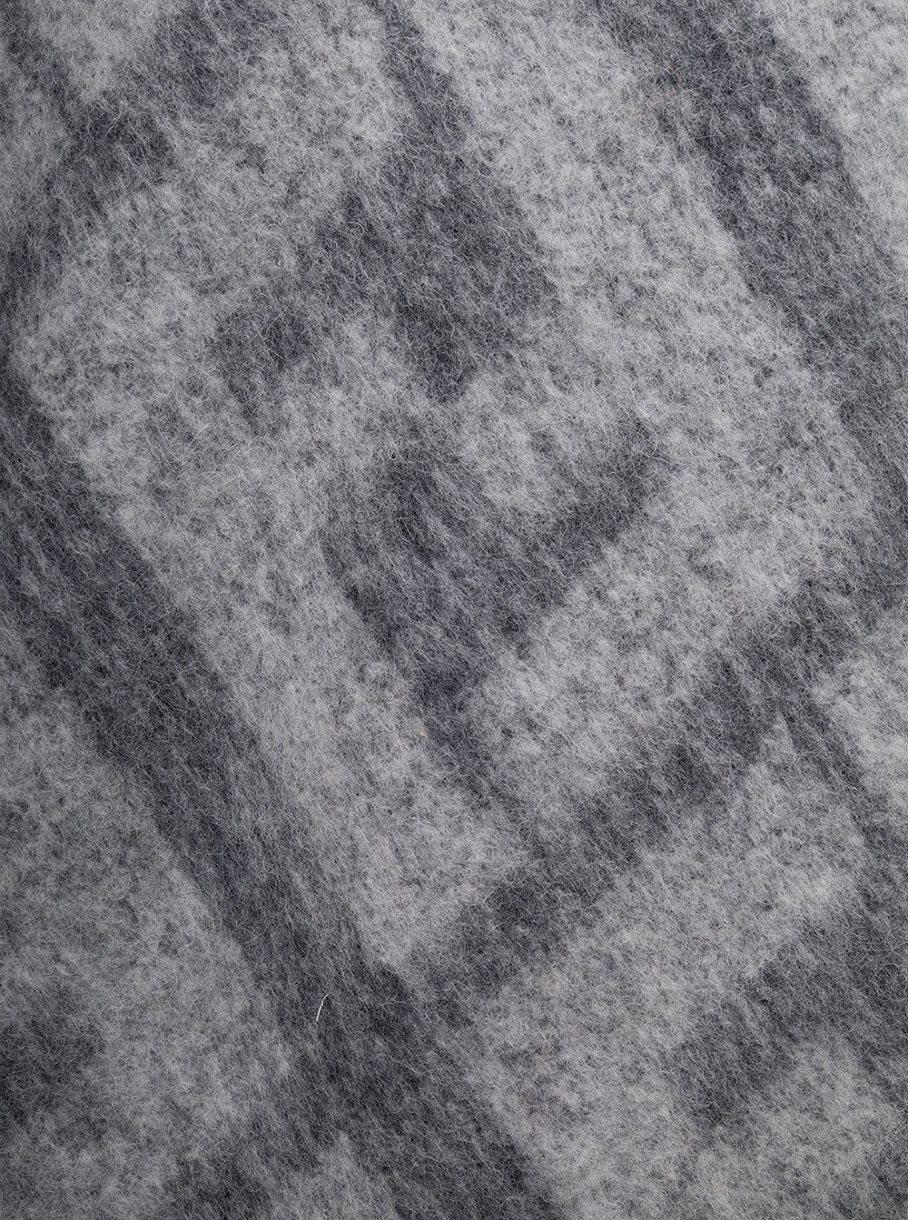 Fendi Men Grey Sweater With Jacquard Ff Motif In Wool Man FENDI