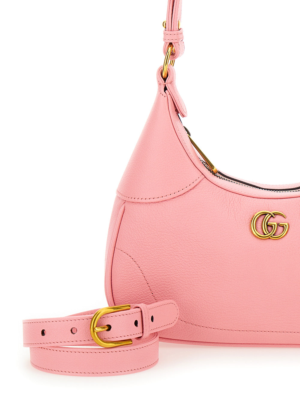Gucci Women 'Aphrodite Small' Pink Shoulder Bag In Leather Woman GUCCI