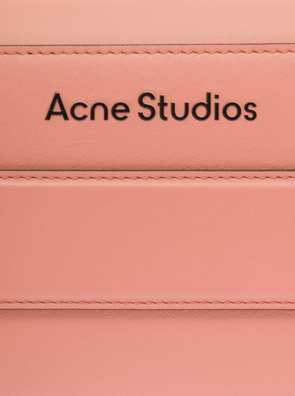 Acne Studios Women Pink Shoulder Bag With Musubi Knot Detail In Leather Woman ACNE STUDIOS