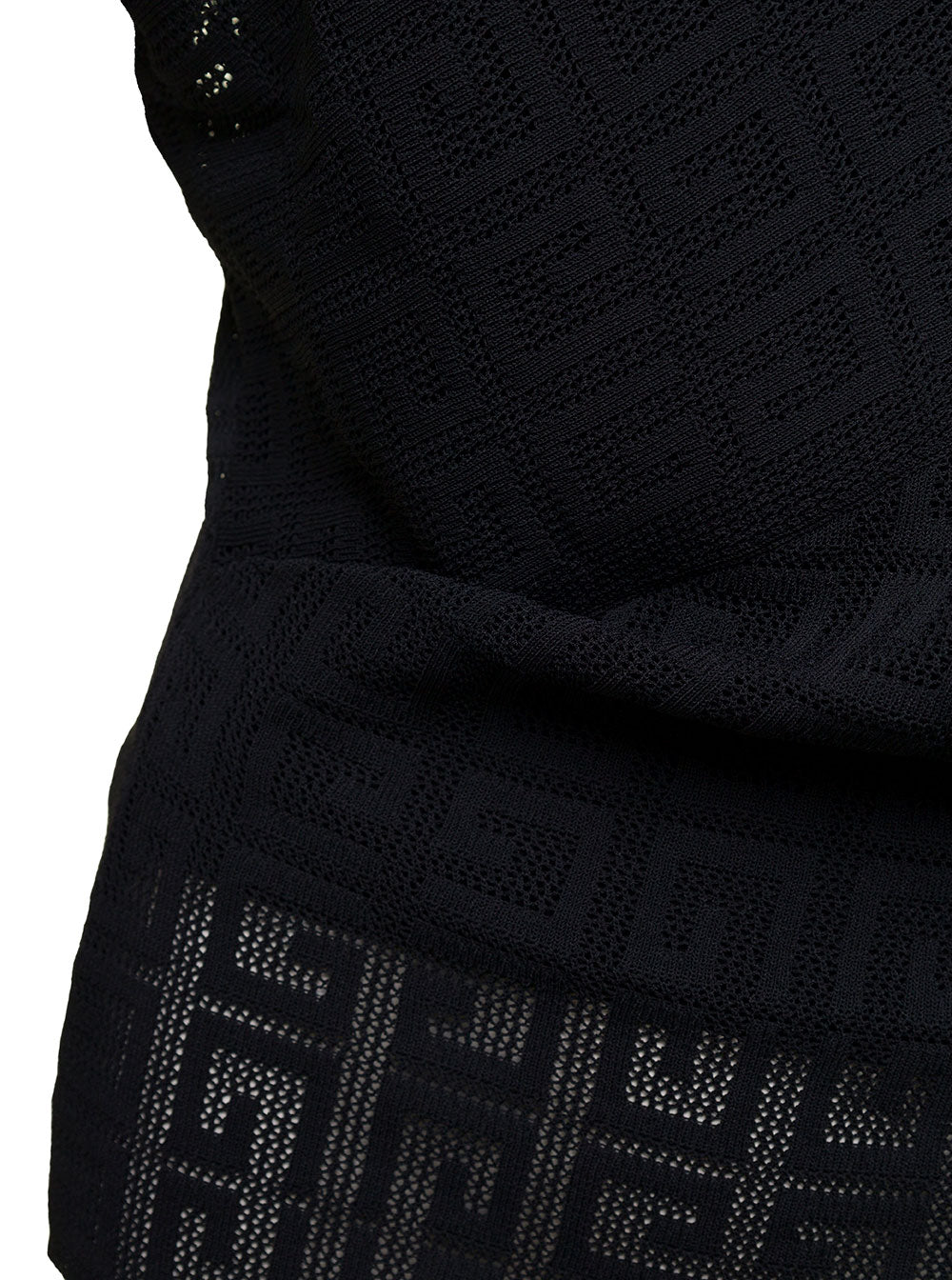 Givenchy Women Black Top With Draped Neckline In Viscose Woman GIVENCHY