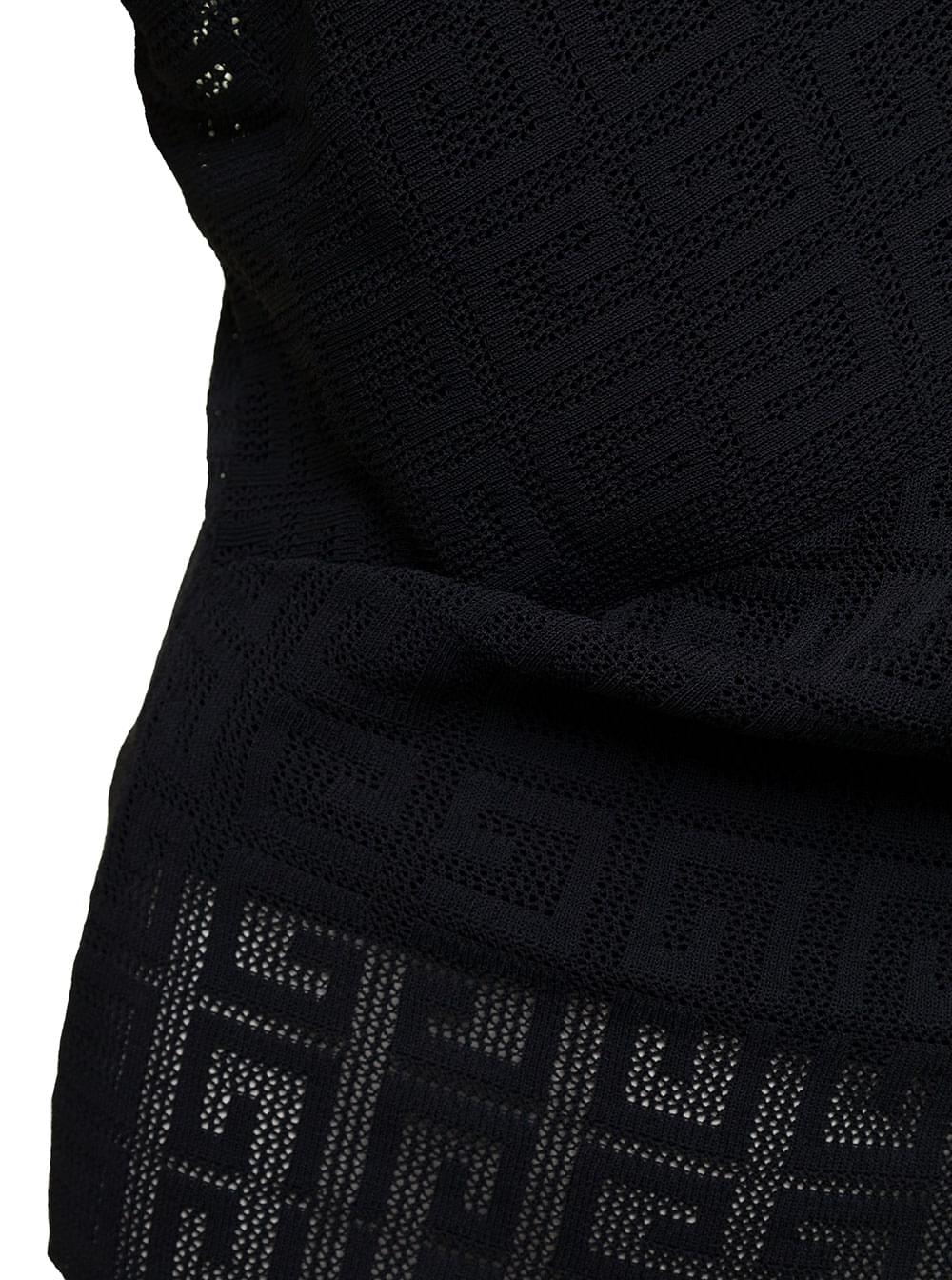 Givenchy Women Black Top With Draped Neckline In Viscose Woman GIVENCHY