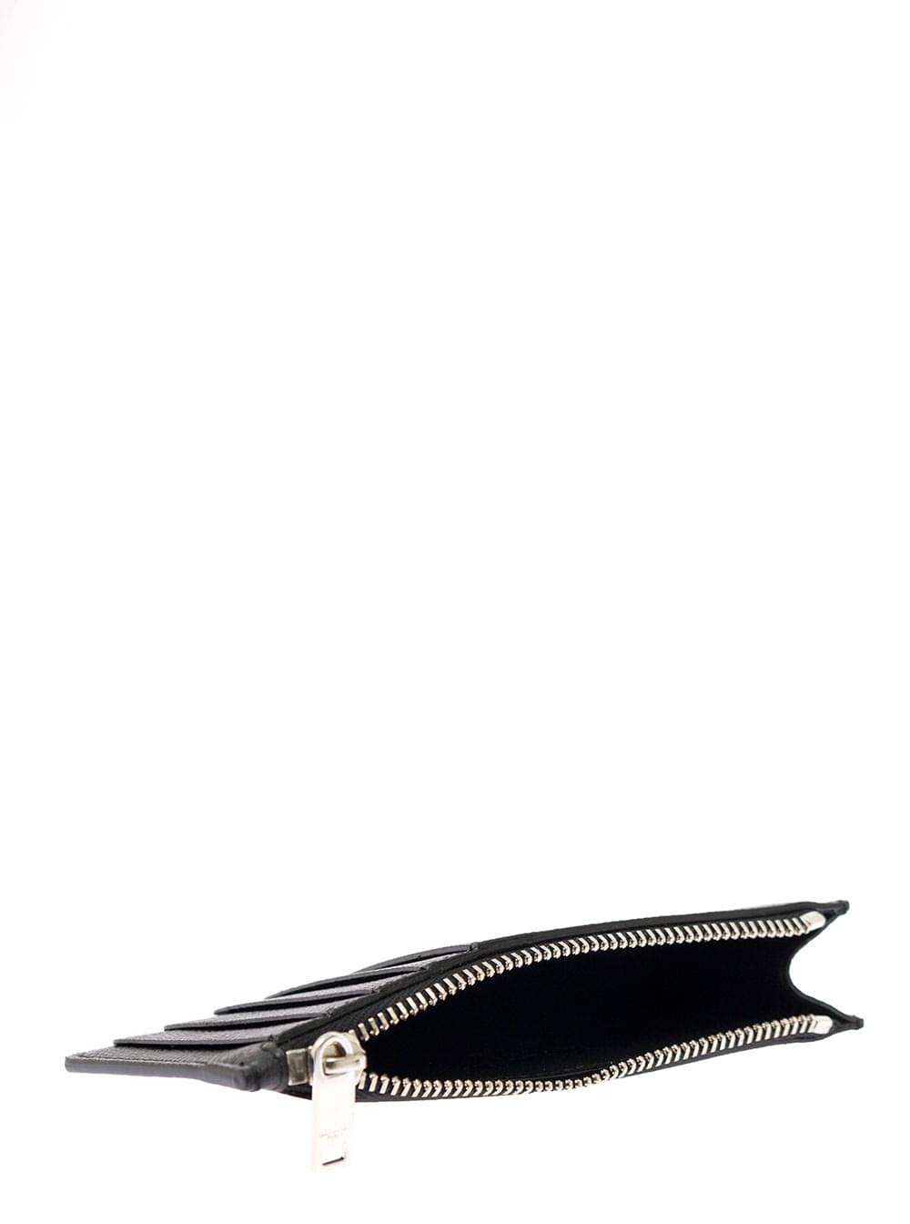 Saint Laurent Men Saint Laurent Man's Black Leather Card Holder SAINT LAURENT