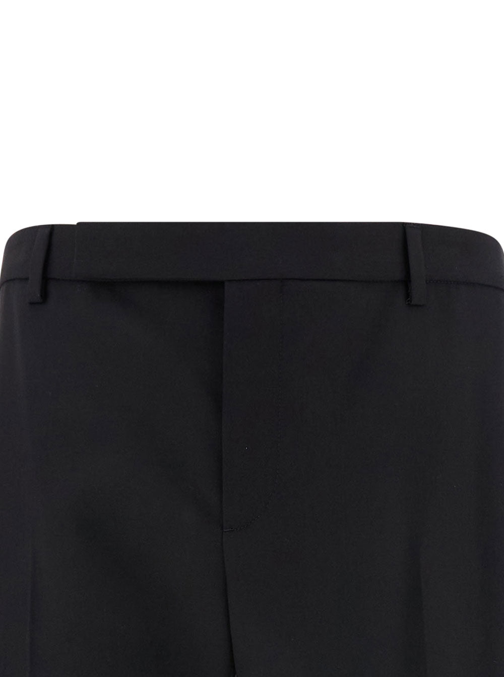Saint Laurent Men Black Tailored Pants With Front Pinces In Wool Man SAINT LAURENT