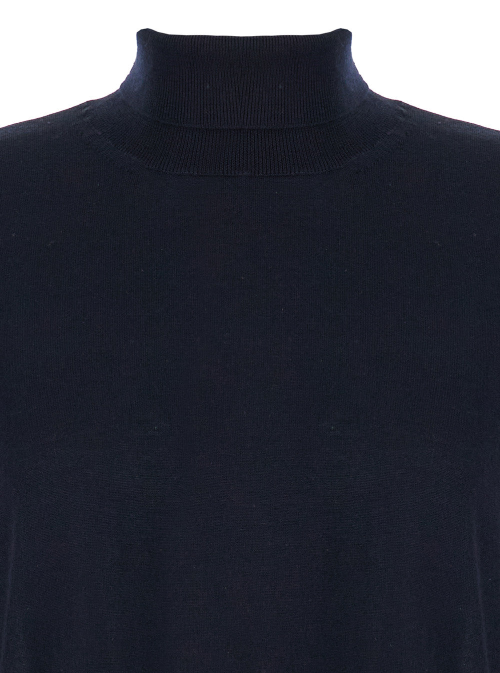 'S Maxmara Women Blue High Neck Sweater In Wool Woman S MAX MARA