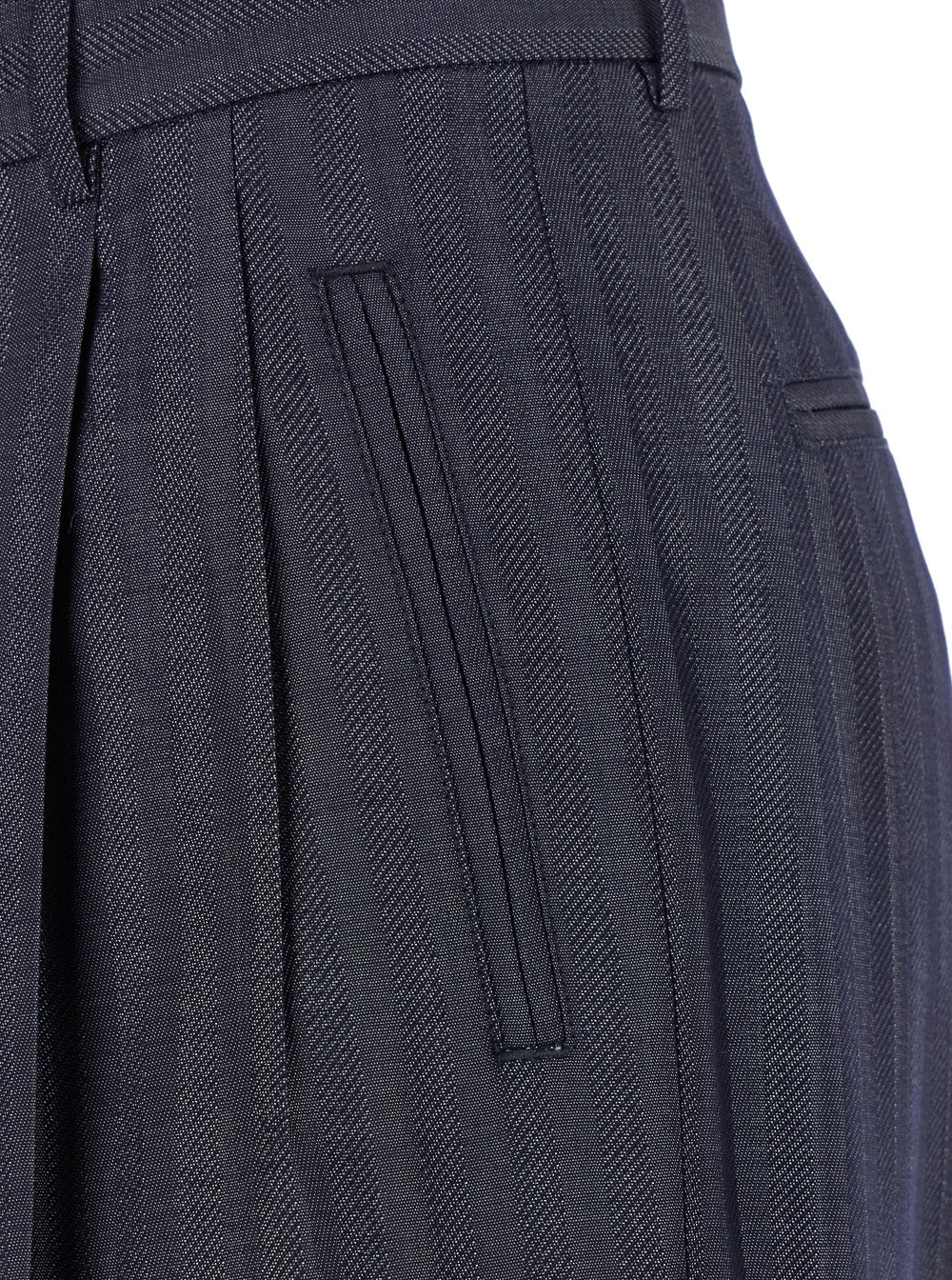 Etro Women Grey Wide Pants With Concealed Closure In Wool Blend Woman ETRO