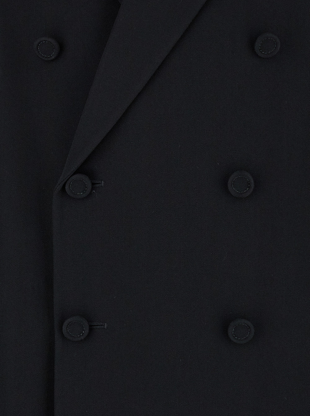 Gucci Men Black Double-Breasted Suit With G Detail In Wool Man GUCCI