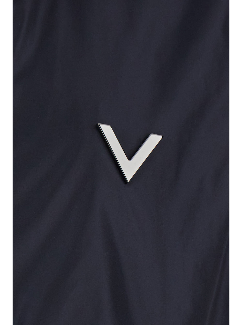 Valentino Men Blue Jacket With Vlogo Detail In Nylon Man VALENTINO