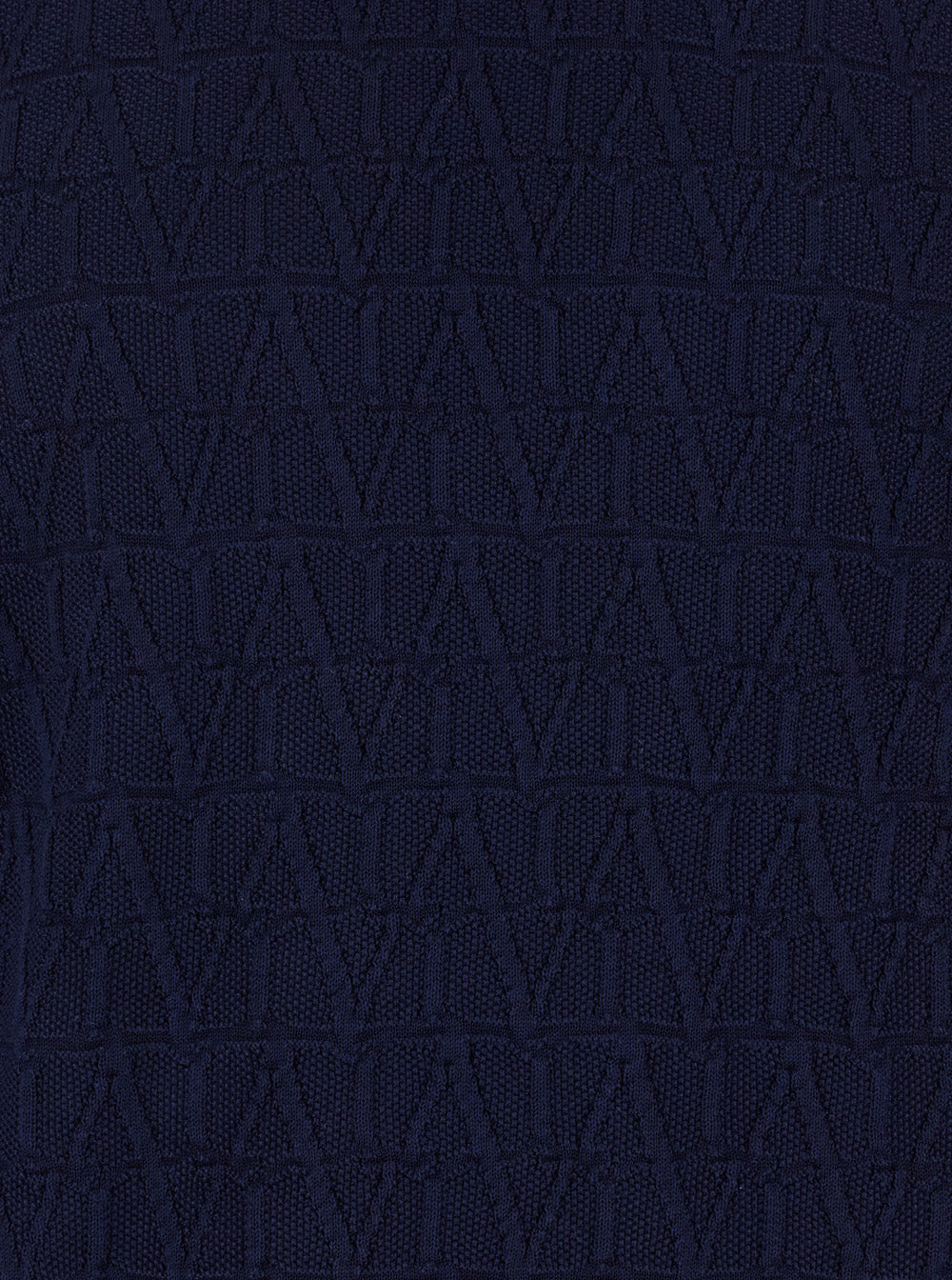 Valentino Men Blue Crewneck Sweater In Jacquard Toile Iconographique Man VALENTINO