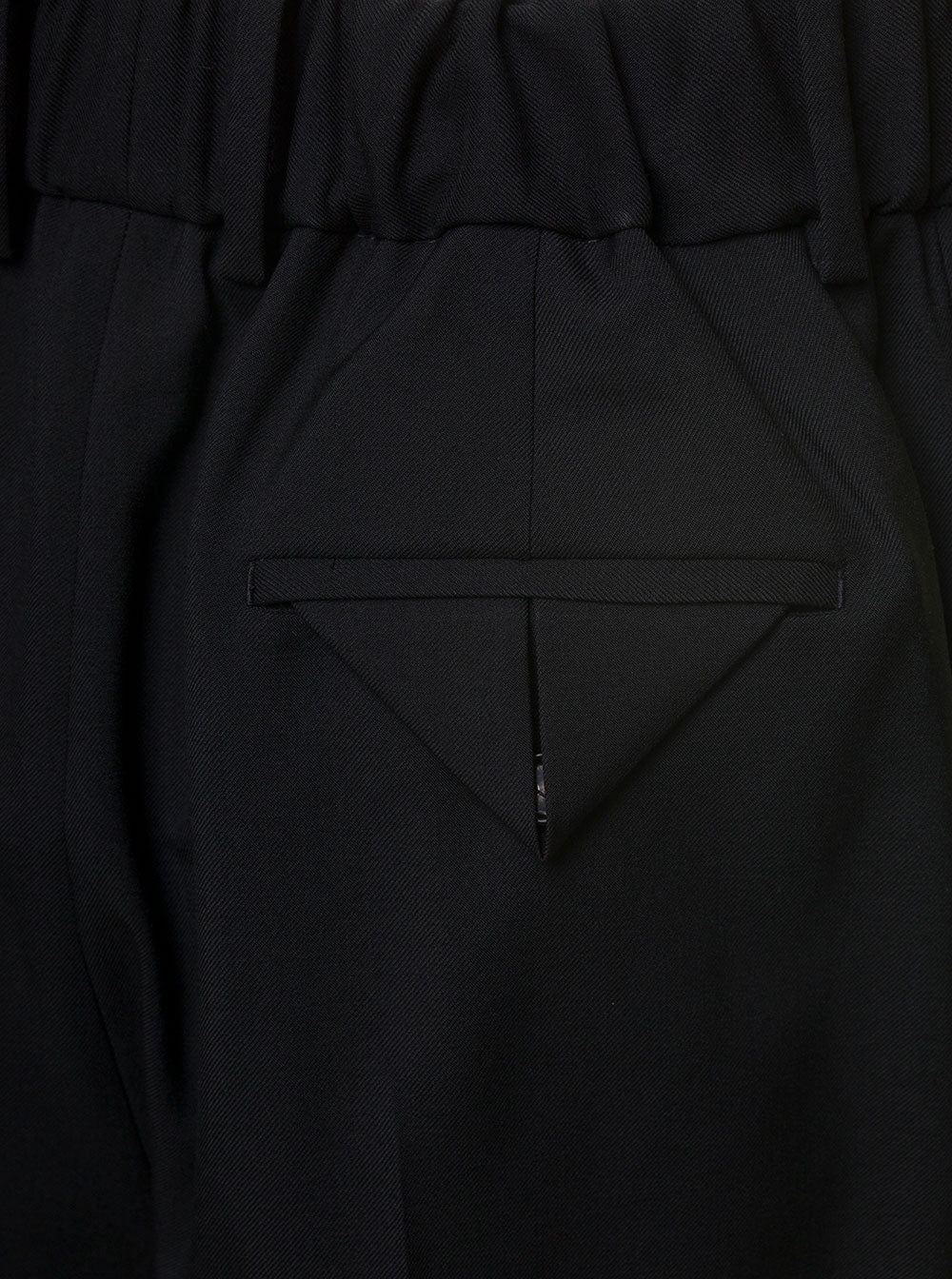 Bottega Veneta Women Black Straight Trousers With Coulisse At Waistline In Wool Twill Woman BOTTEGA VENETA