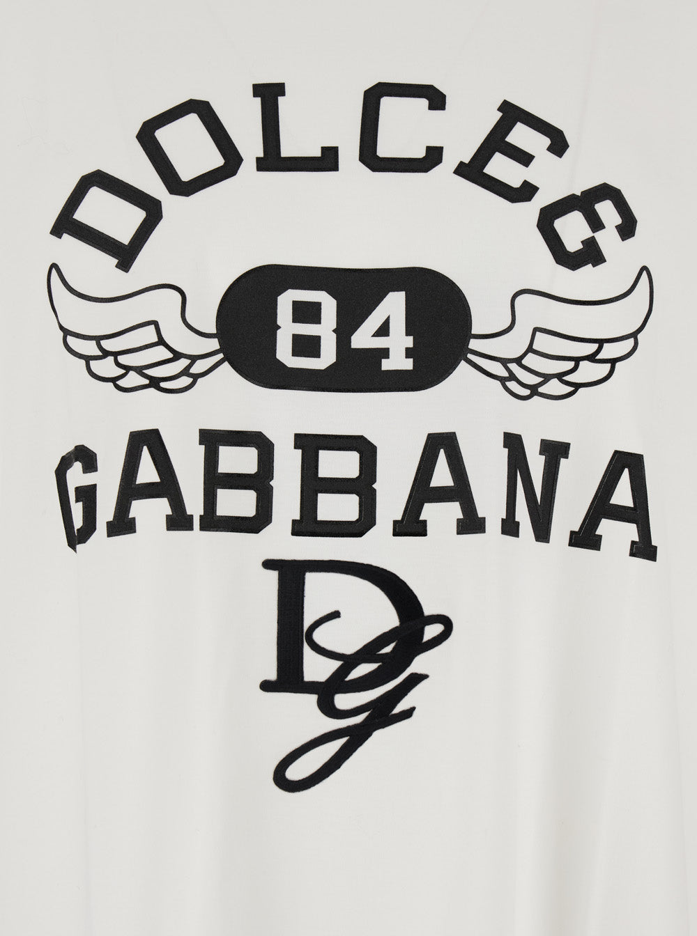 Dolce & Gabbana Men White Oversize T-Shirt With Maxi Logo On The Front In Cotton Man DOLCE & GABBANA