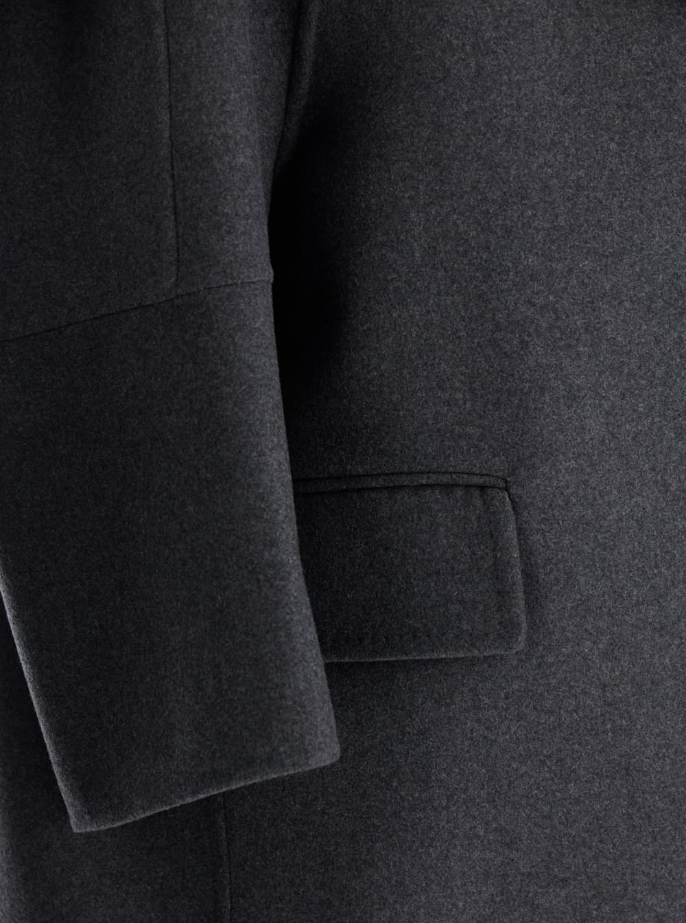 Max Mara Women 'Asburgo' Grey Coat With Notched Revers In Virgin Wool Blend Woman MAX MARA