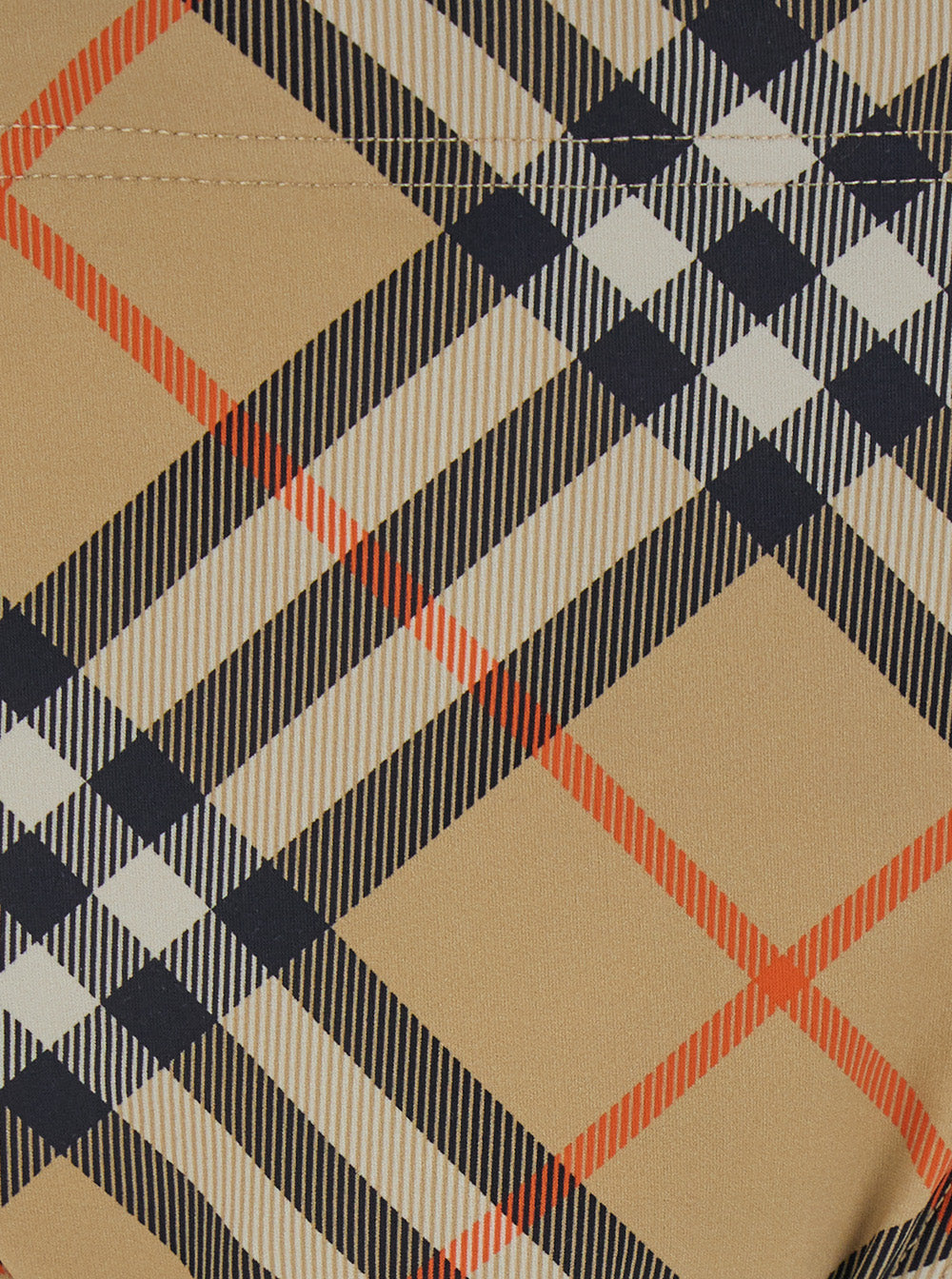 Burberry Men Beige Speedo With Check Motif In Polyamide Man BURBERRY