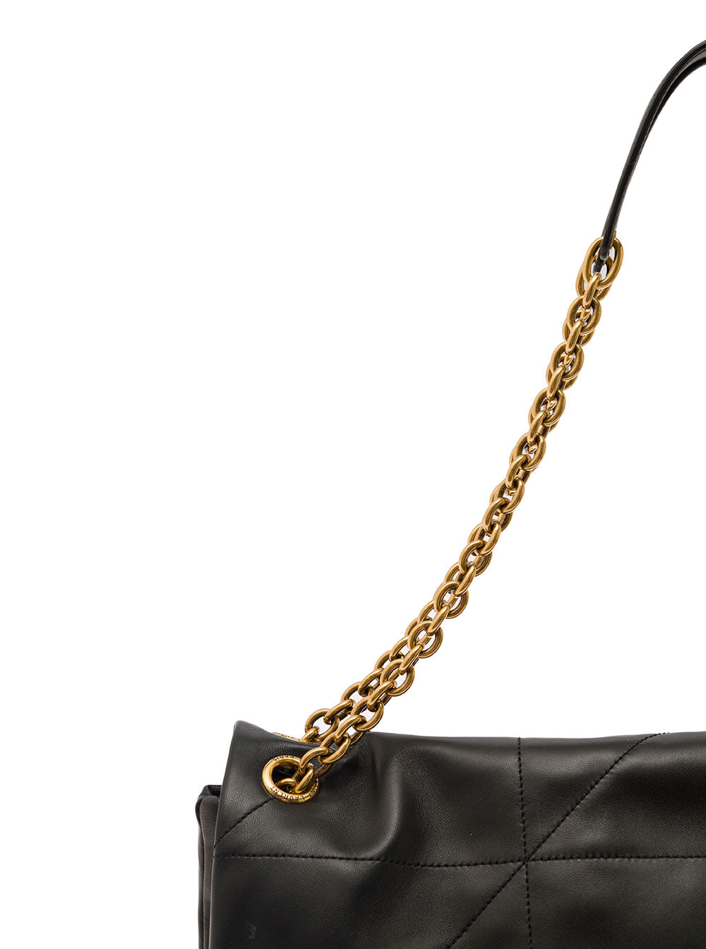 Saint Laurent Women 'Jamie 4.3' Maxi Black Shoulder Bag With Cassandre Detail In Quilted Leather Woman SAINT LAURENT