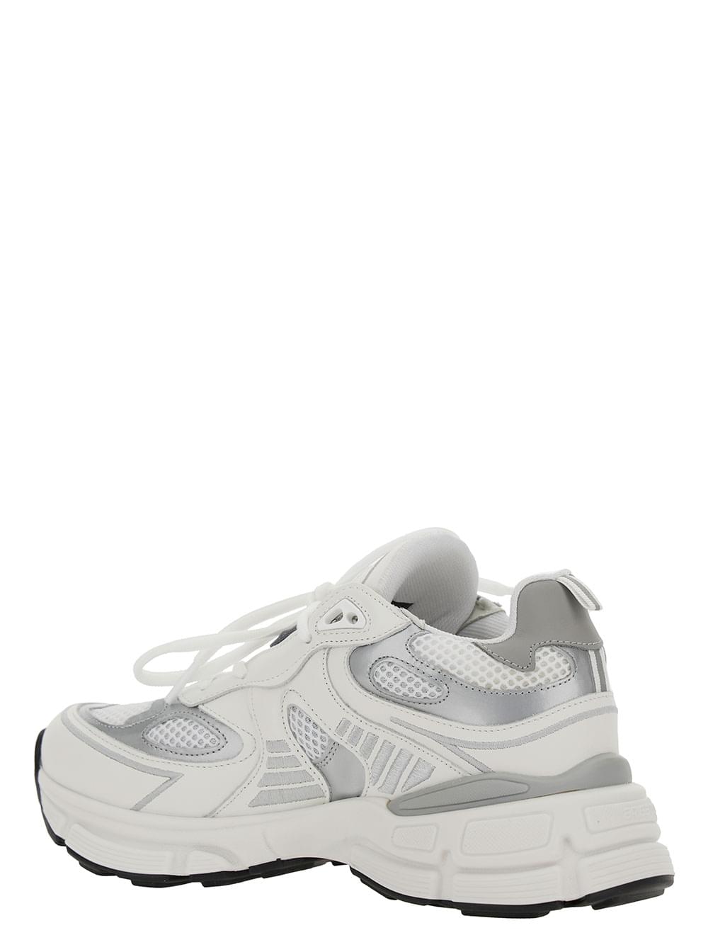 Axel Arigato Women 'Marathon Ghost Runner' White Low Top Sneakers With Reflectivce Details In Leather Blend Woman AXEL ARIGATO