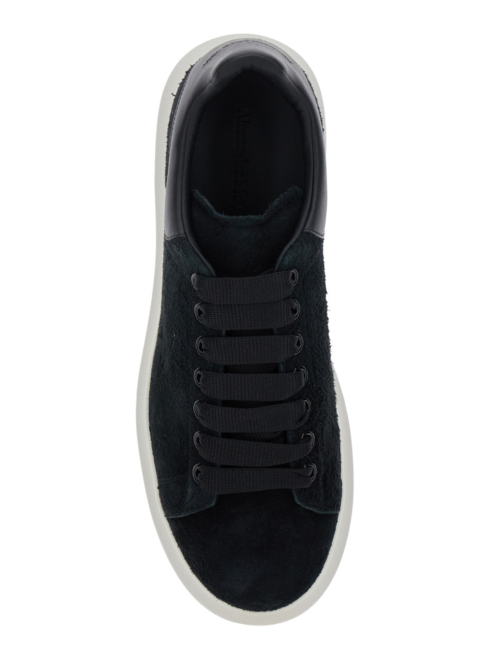 Alexander Mcqueen Men Black Low-Top Sneakers With Chunky Sole In Suede Man ALEXANDER MCQUEEN