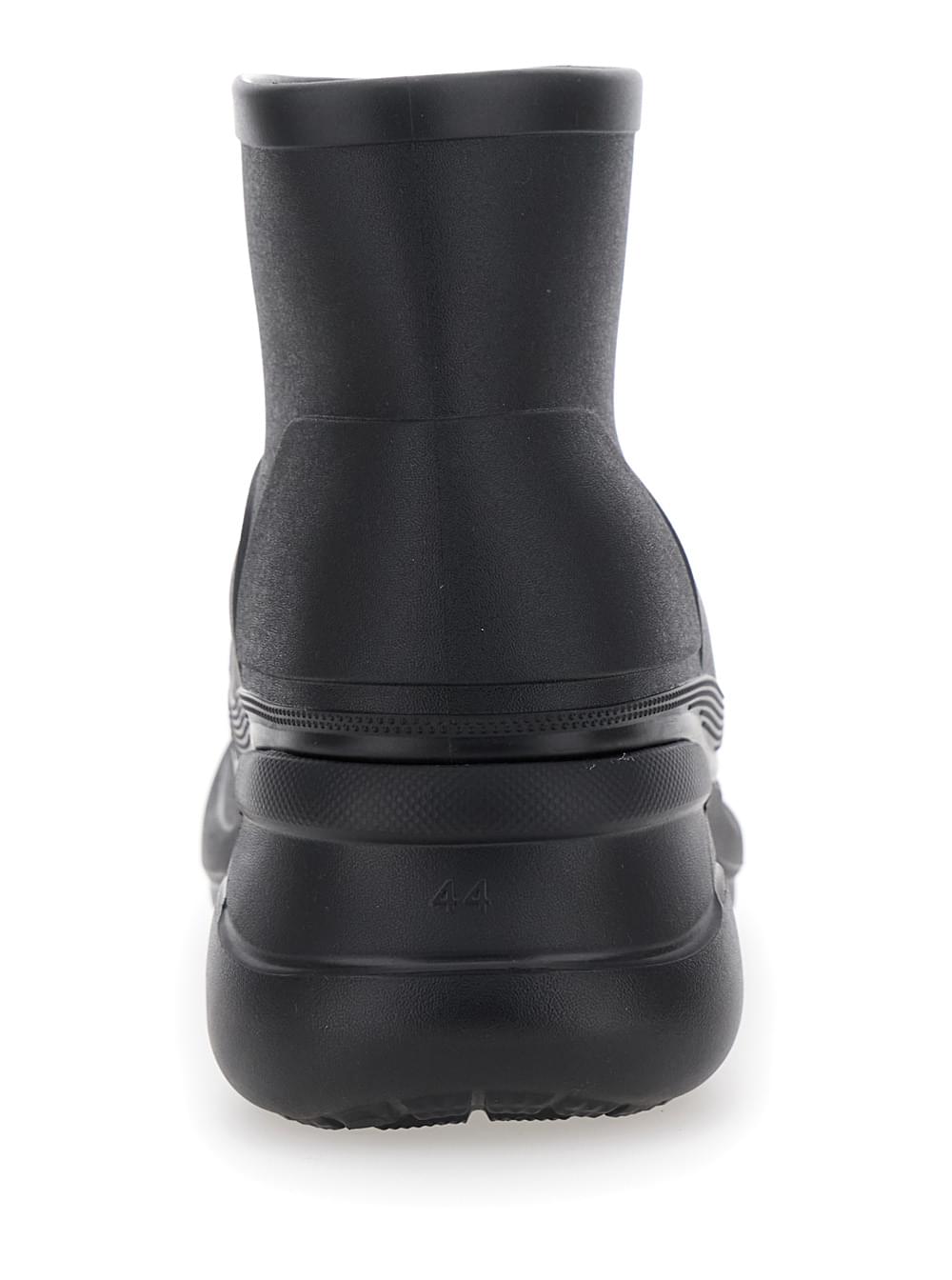 Balenciaga Men 'Crocs' Black Ankle Boots With Embossed Logo On The Front In Tech Fabric Man BALENCIAGA