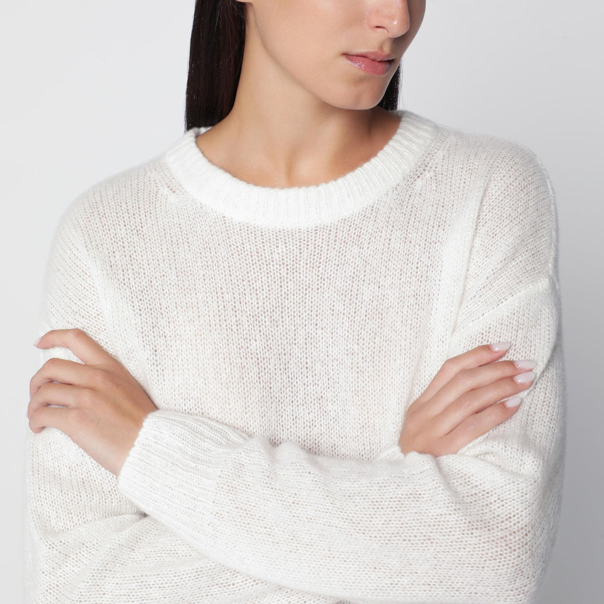 Lisa Yang Cream Lova Cashmere And Silk Sweater Women LISA YANG