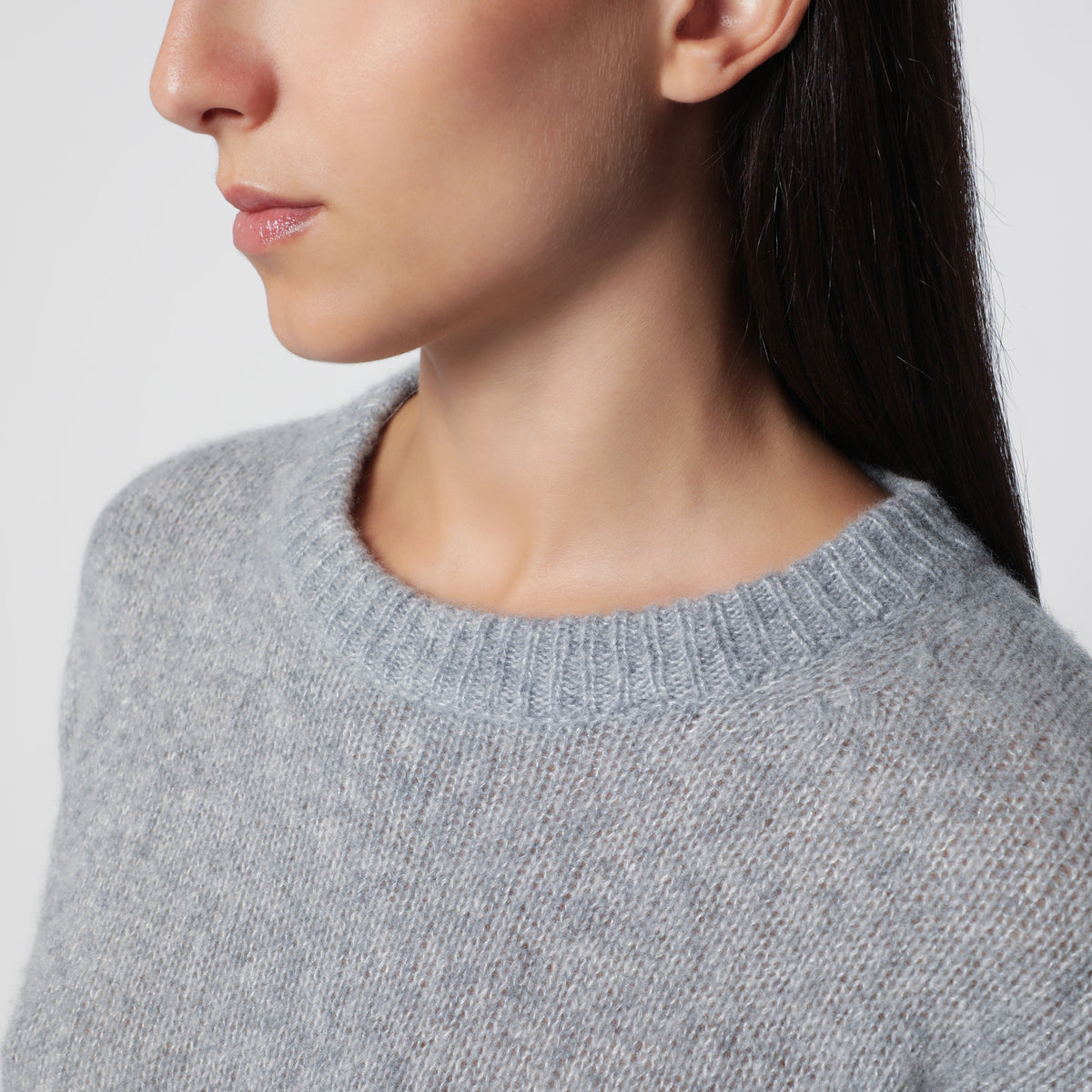 Lisa Yang Grey Lova Cashmere And Silk Sweater Women LISA YANG