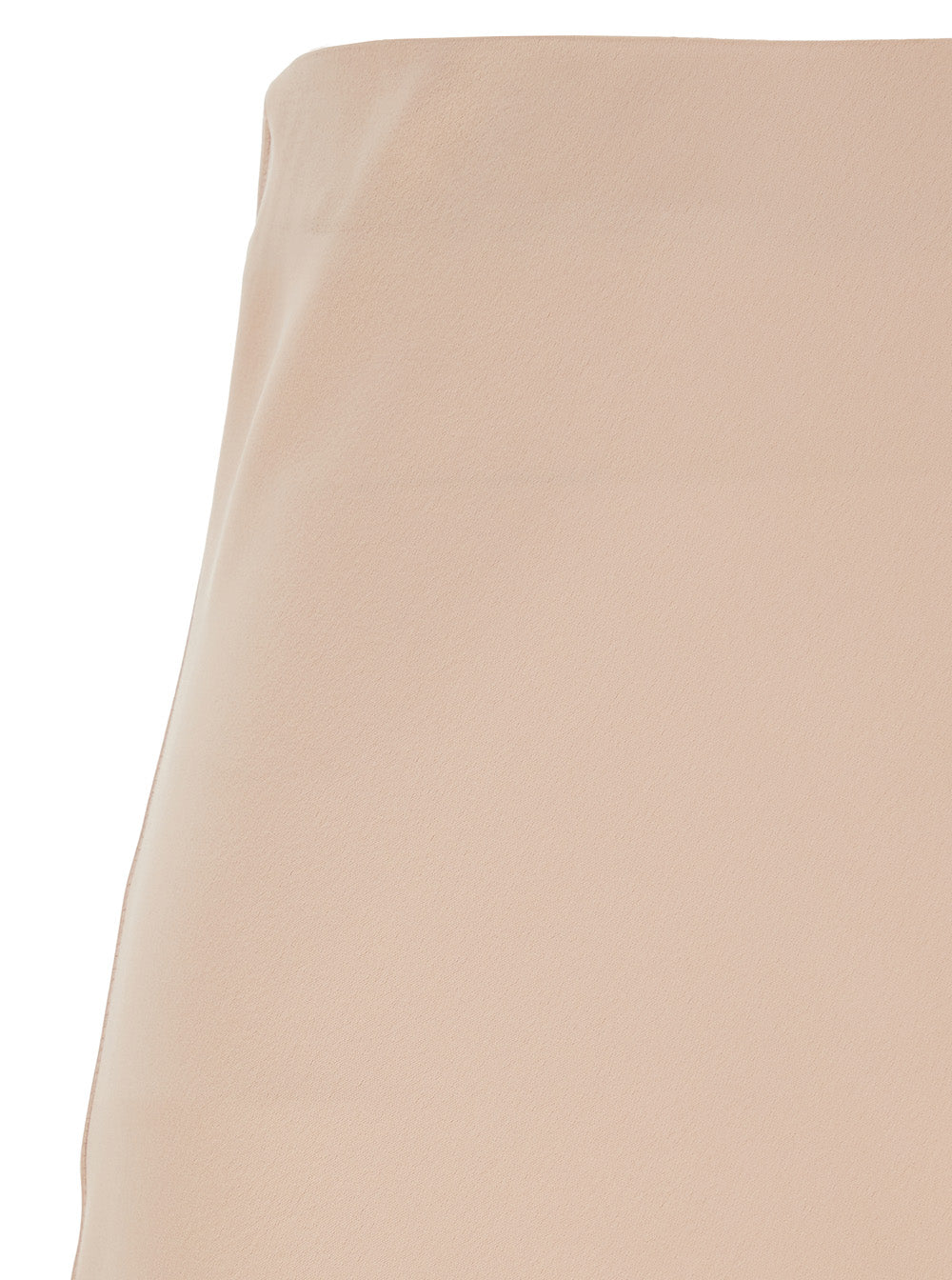 Leplain Women Beige Long Skirt With Ruffle Detail At The Bottom In Satin Woman LEPLAIN