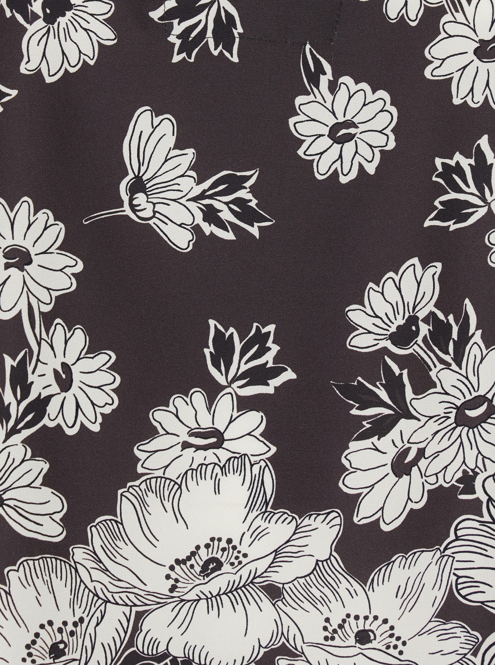 P.A.R.O.S.H. Women White And Black Blouse With V-Neck And All-Over Floral Pattern In Silk Woman P.A.R.O.S.H.