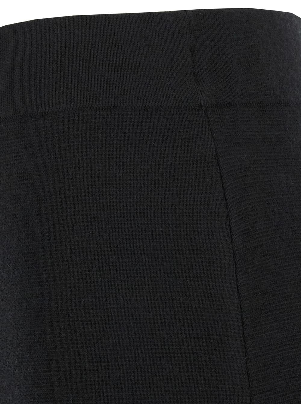 P.A.R.O.S.H. Women Black Skirt With High Elastic Waist And Straight Hem In Wool And Cashmere Stretch Woman P.A.R.O.S.H.